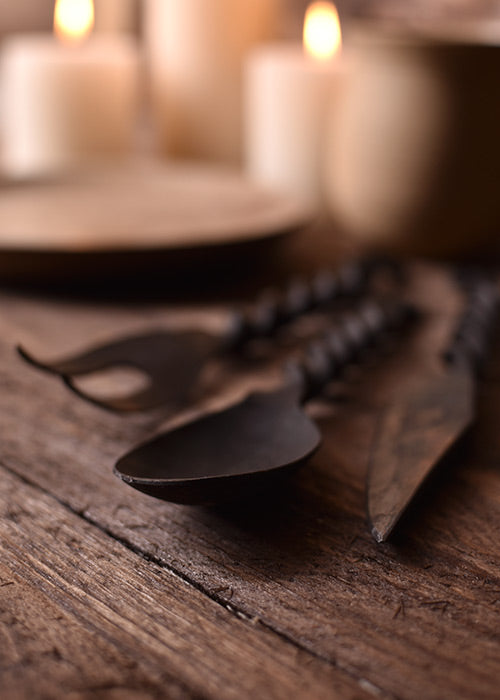 Imagen única de: Cubiertos - 3 Piezas Cuchillo, Tenedor, Cuchara Con Bolsa