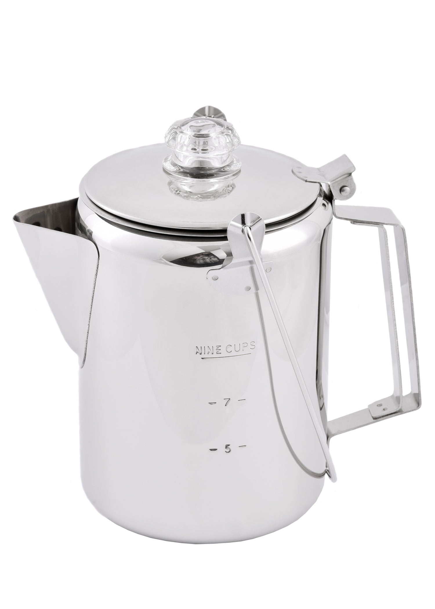 Imagen única de: Cafetera De Acero Inoxidable Con Percolador, Para 9 Tazas.