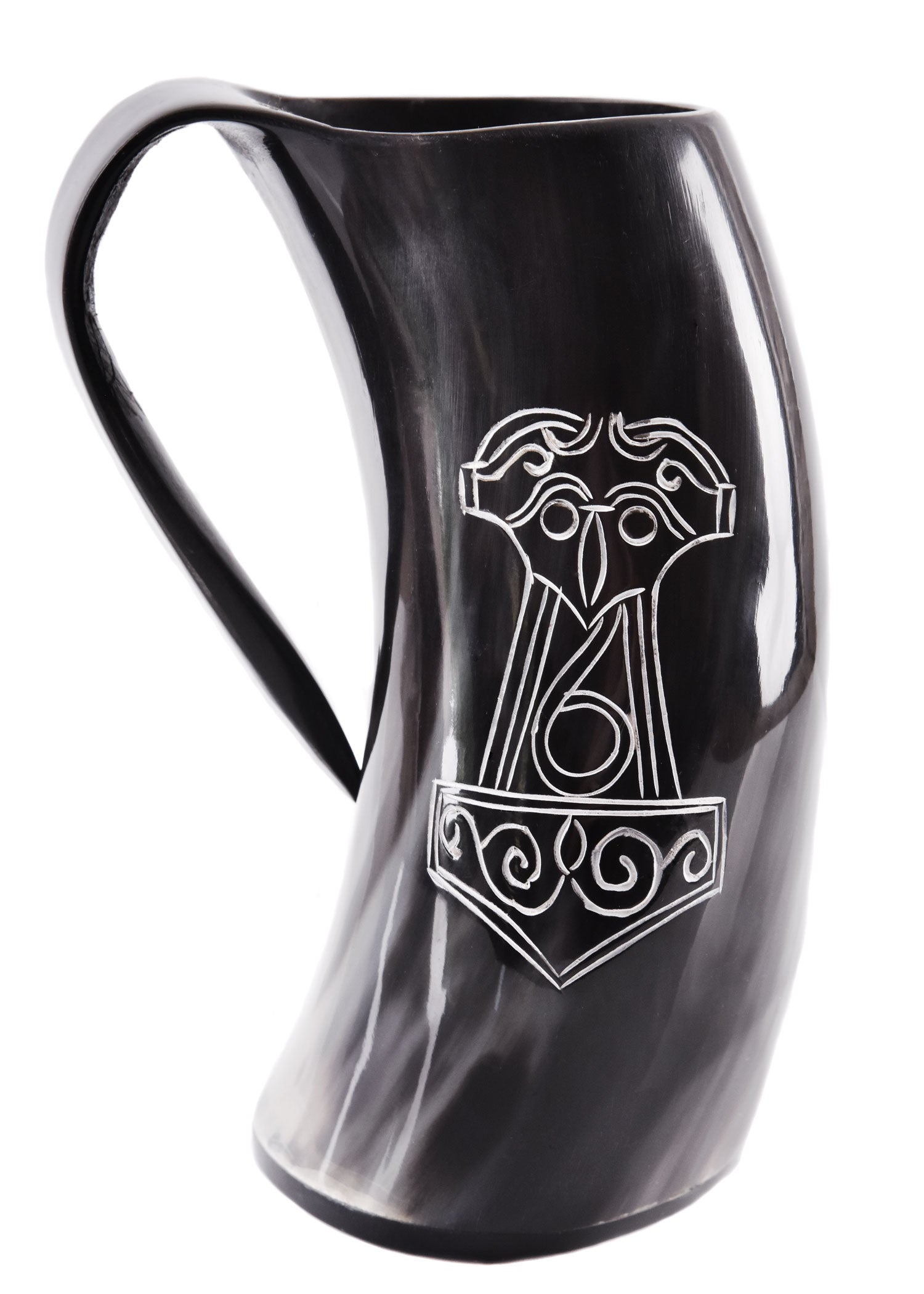 Imagen única de: Jarra Hecha De Cuerno - Mjölnir, El Martillo De Thor