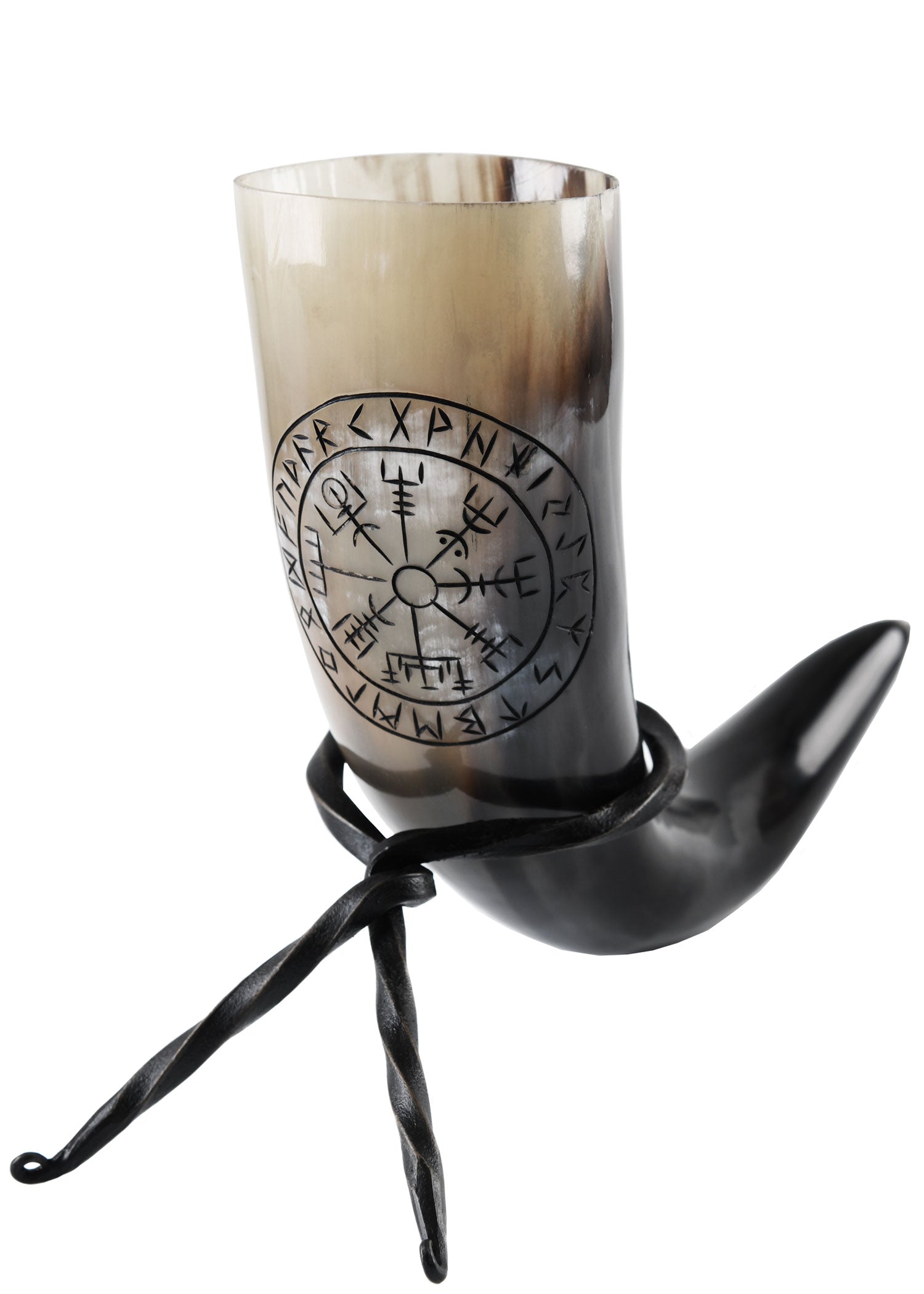 Imagen única de: Cuerno Para Beber Con Soporte - Vegvísir (Copia)