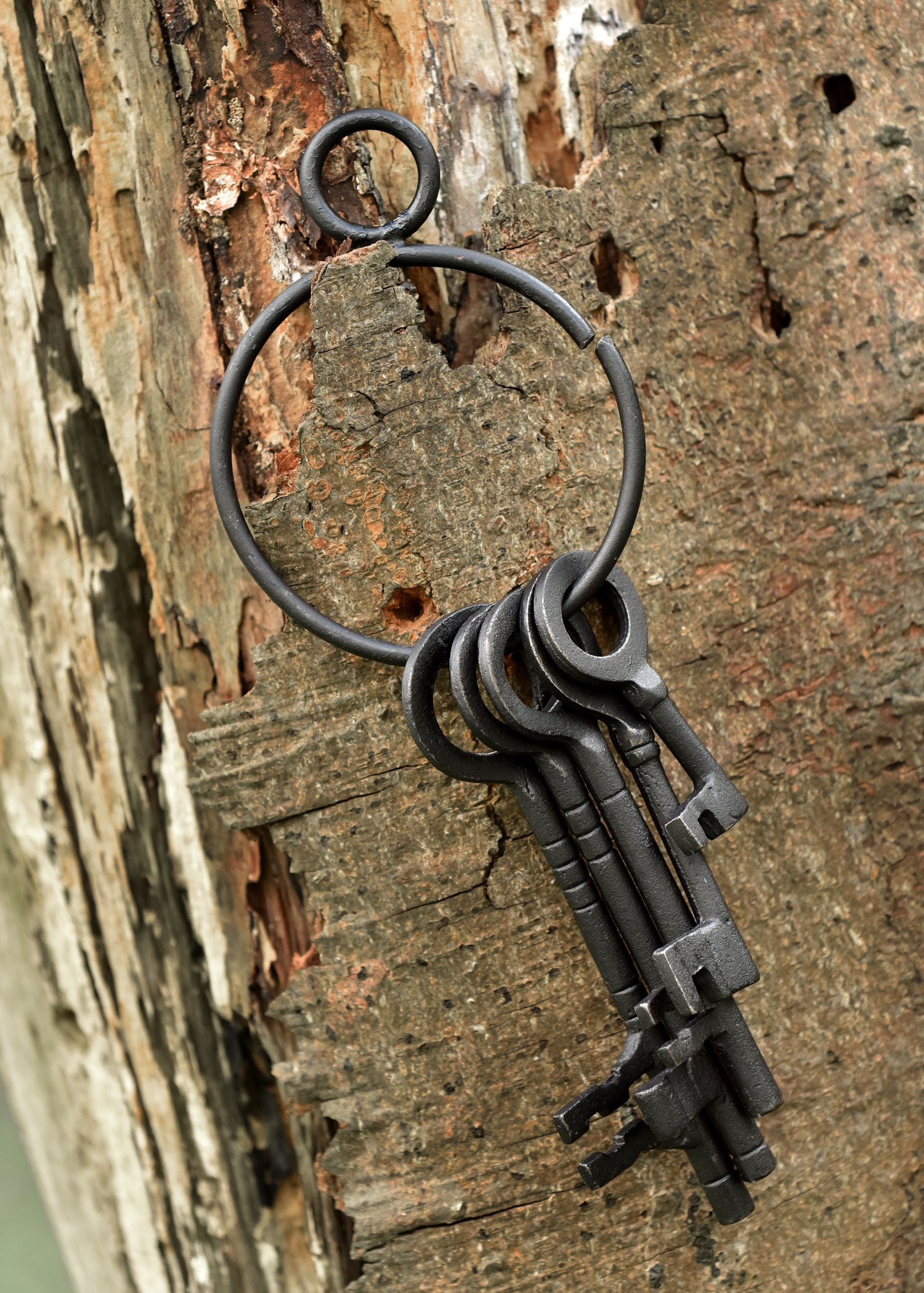 Imagen única de: Llavero Rústico Con 5 Llaves.