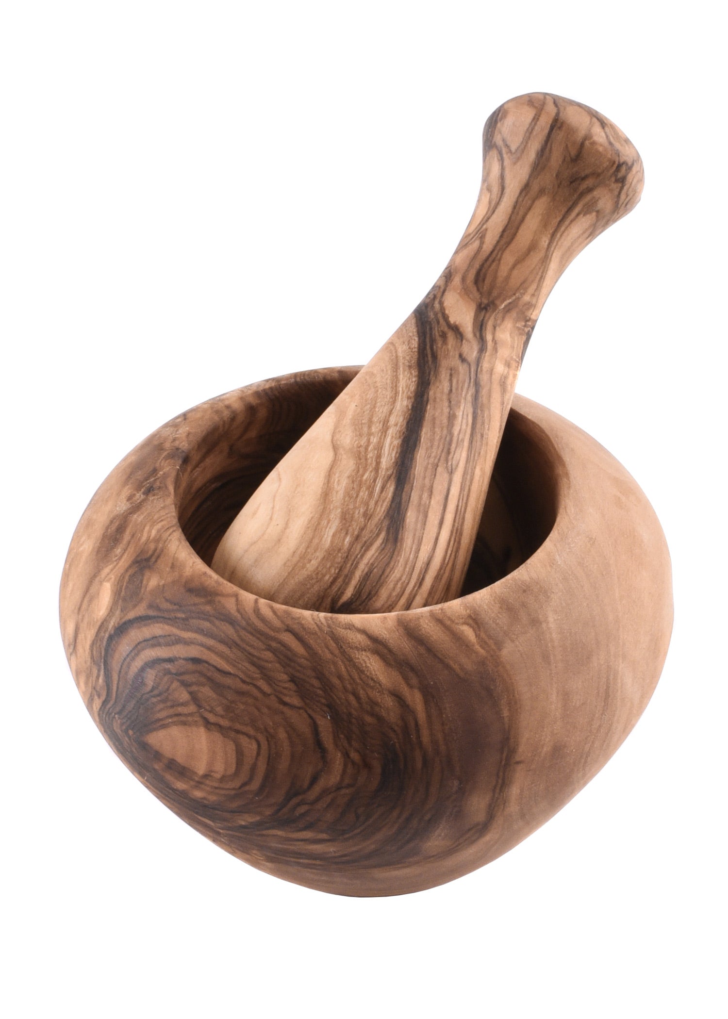 Imagen única de: Mortero Pequeño De Madera De Olivo