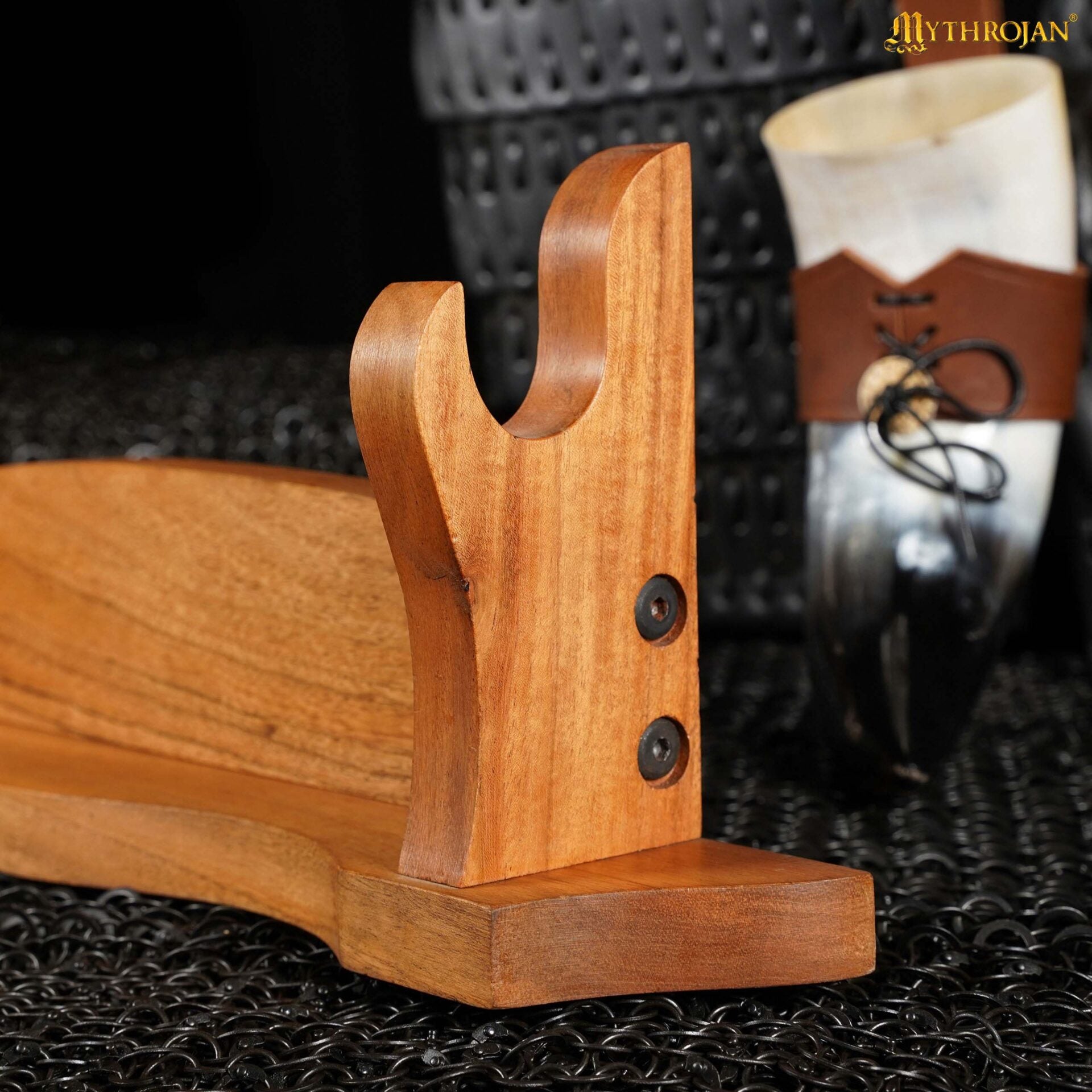 Soporte de madera maciza para espada (un nivel) - imagen 5