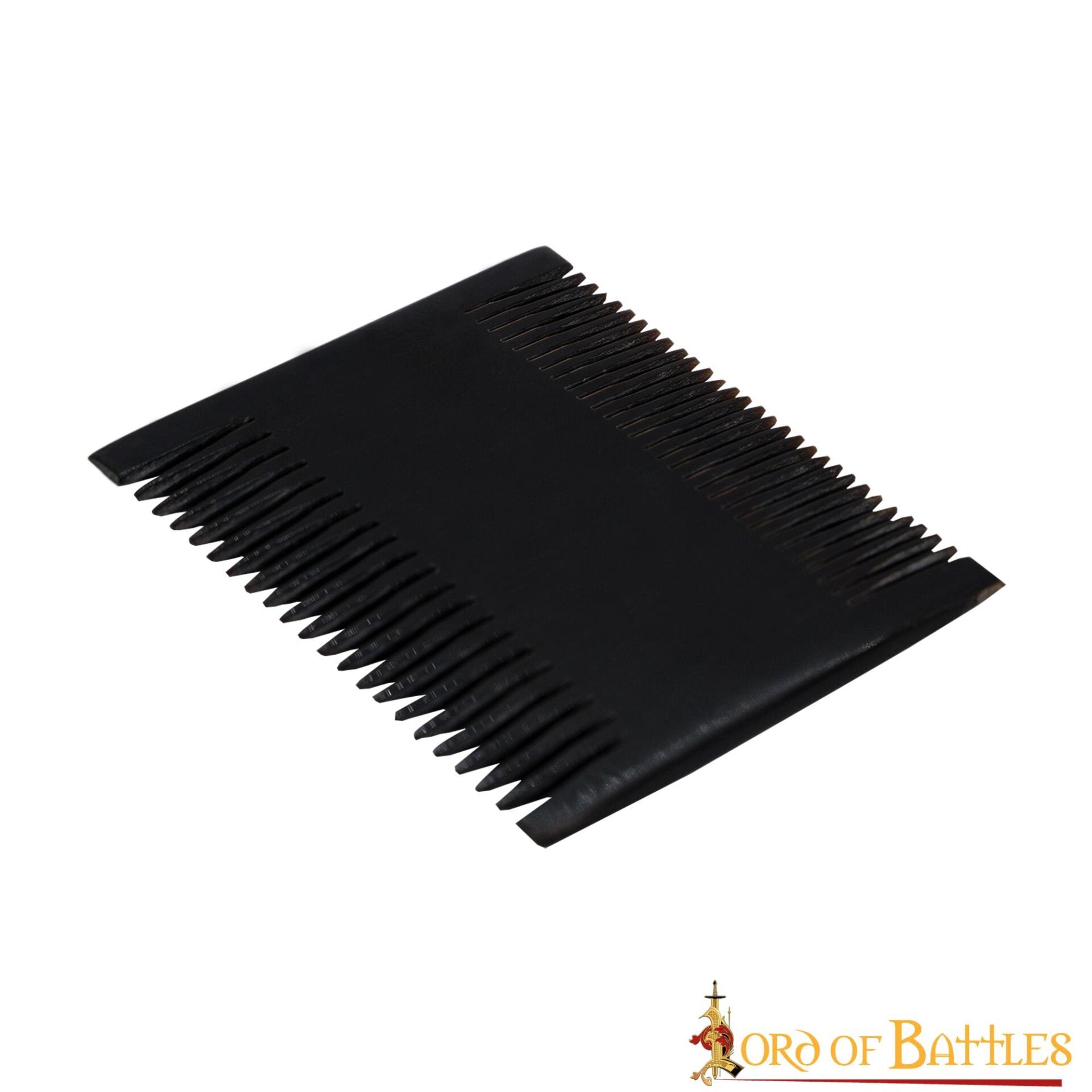 Peine Medieval de Dos Caras Hecho a Mano con Auténtico Cuerno de Buey - Imagen 2