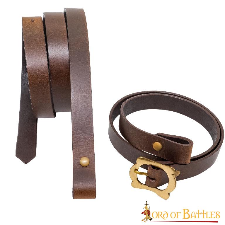 Bandolera romana de cuero genuino para espada — hecha a mano - imagen 9