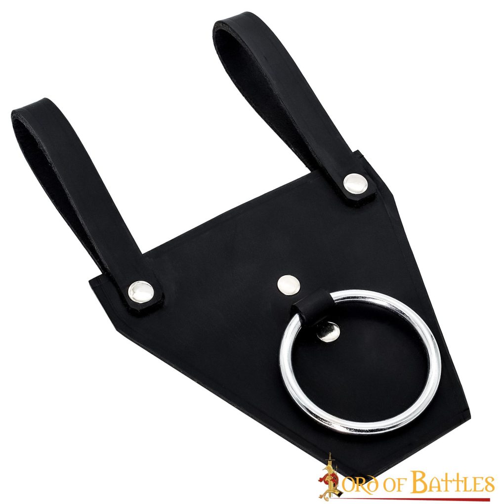 Soporte de anilla para espada en cuero genuino 3 mm — LARP y cosplay - imagen 8