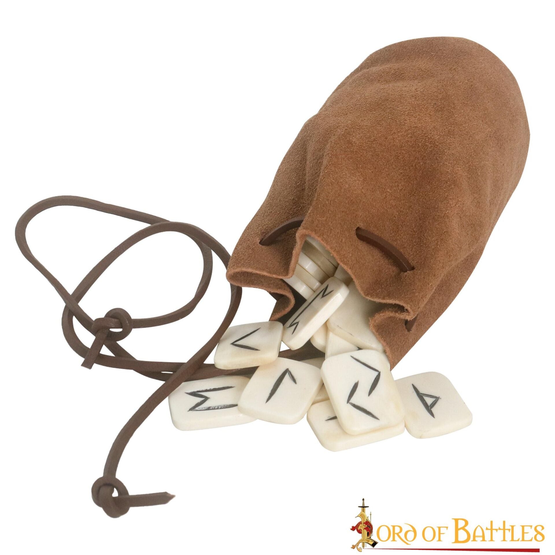 Imagen única de: Set de runas de hueso con bolsa de ante genuino - imagen 2