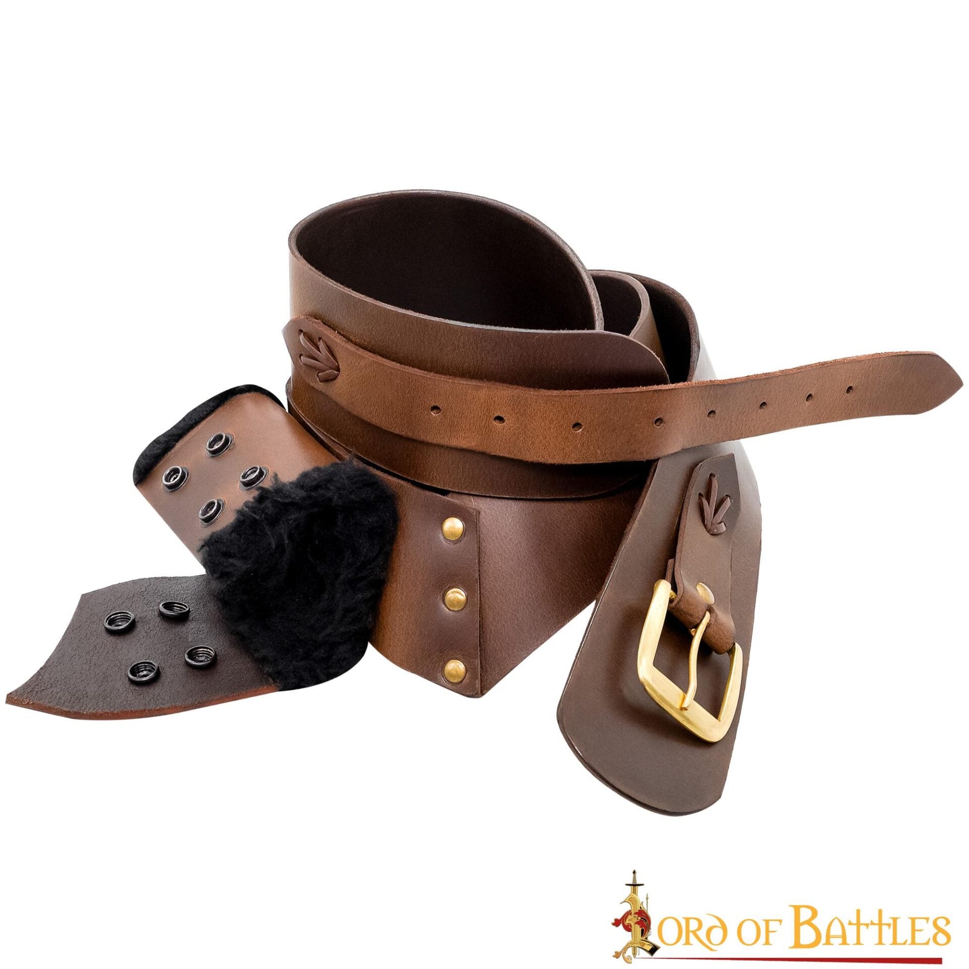 Bandolera medieval de cuero genuino para espada - imagen 10