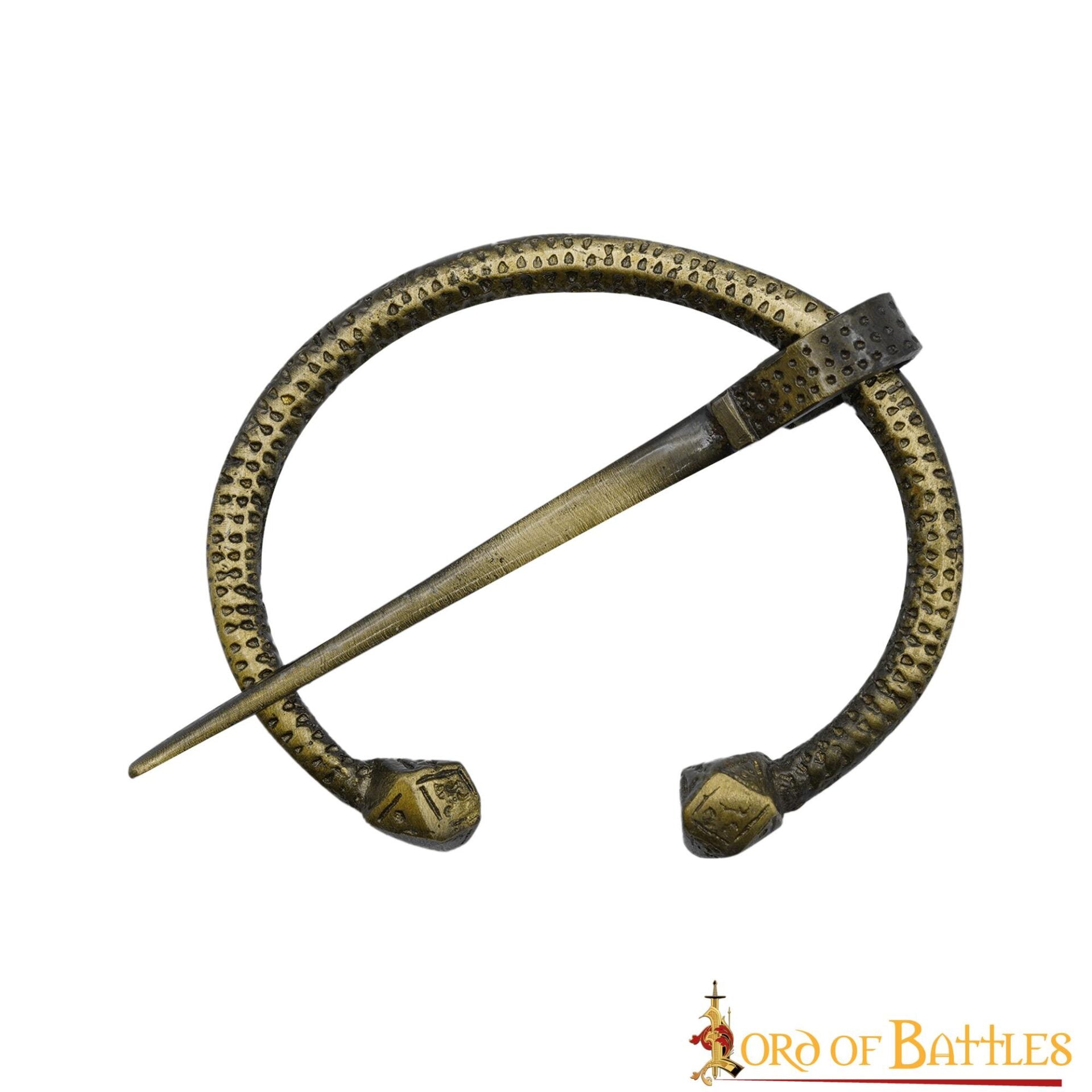 Imagen única de: Broche Penannular de Latón Antiguo - Capa Vikinga
