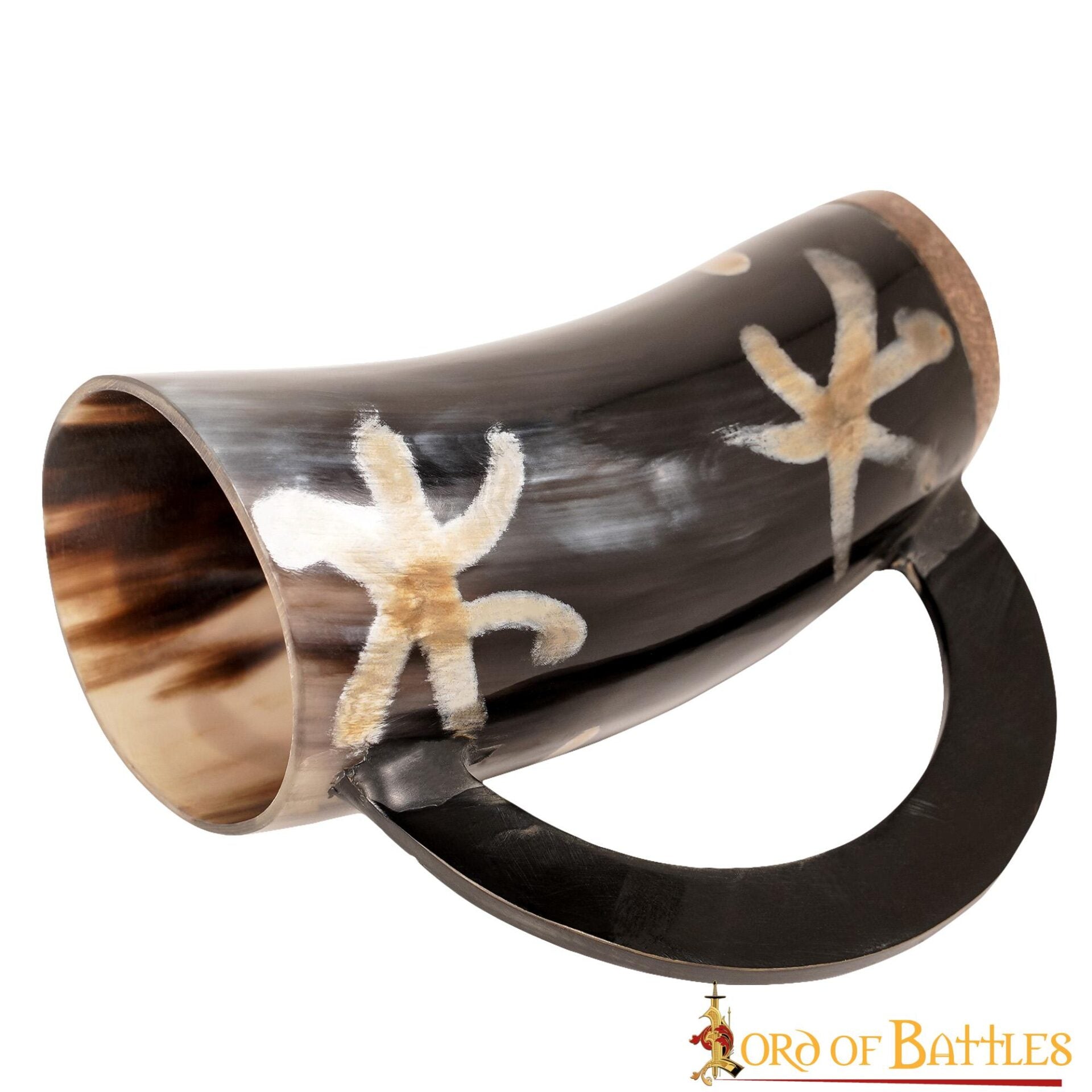 Cuerno vikingo para beber — cuerno de buey hecho a mano - imagen 5