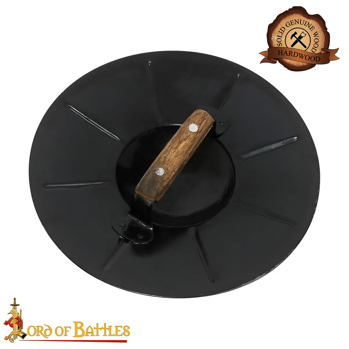 Buckler medieval redondo acanalado — acero calibre 16, 30,4 cm - imagen 11