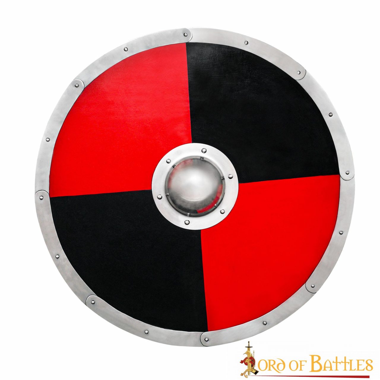 Escudo vikingo redondo de madera 30 pulgadas con umbo de acero - imagen 9