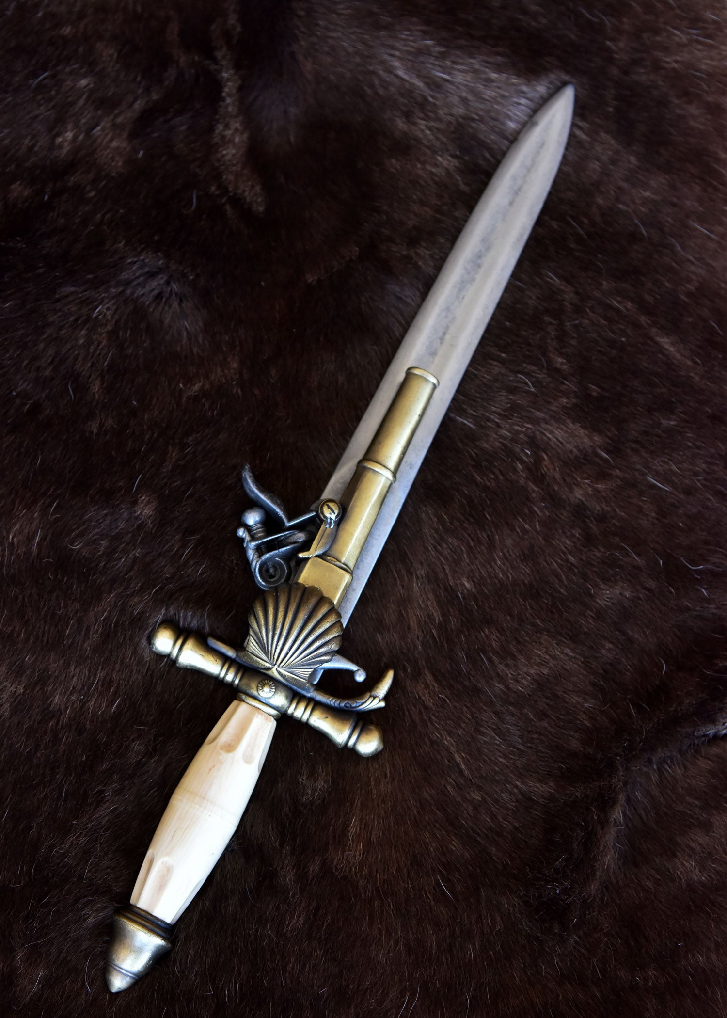 Imagen única de: Pistola Daga Francesa Réplica S.XVII