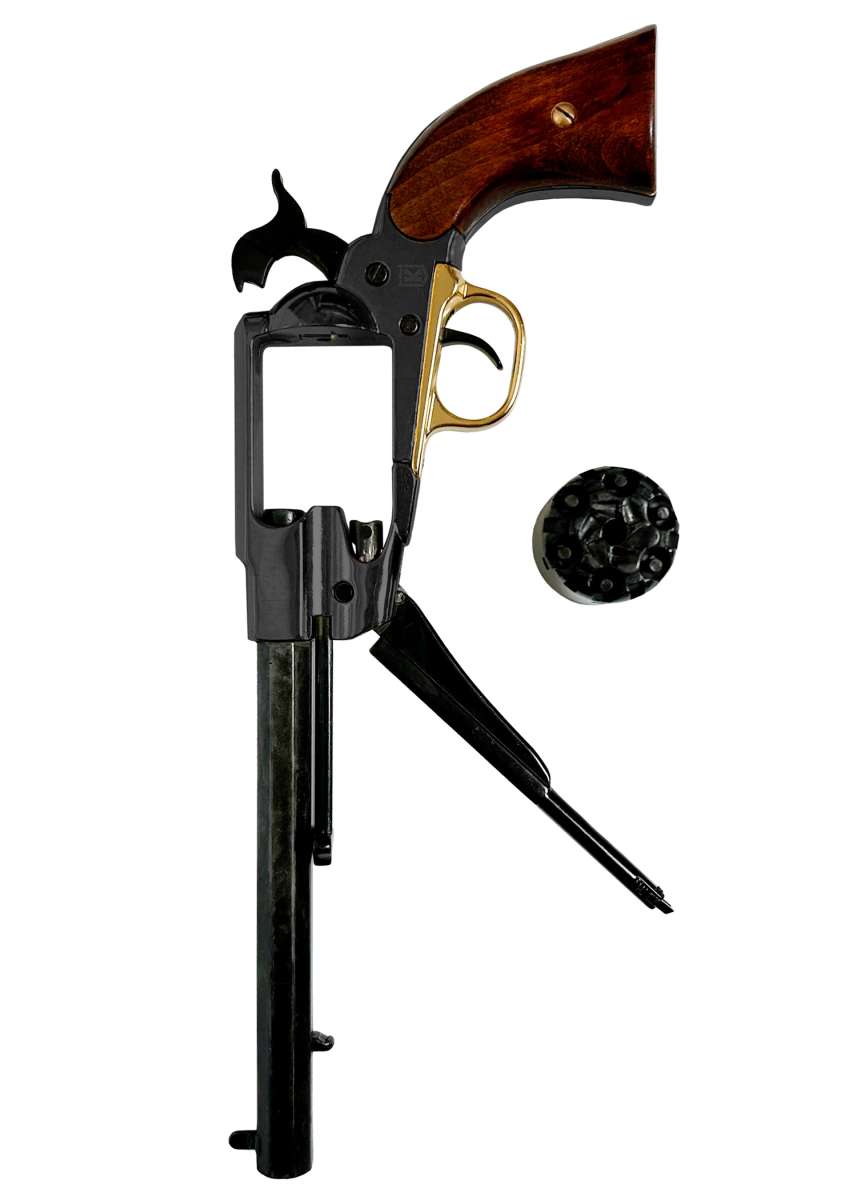 Imagen única de: Réplica Revolver Remington 1858 Perkussionsrevolver No Funcional Salvaje Oeste