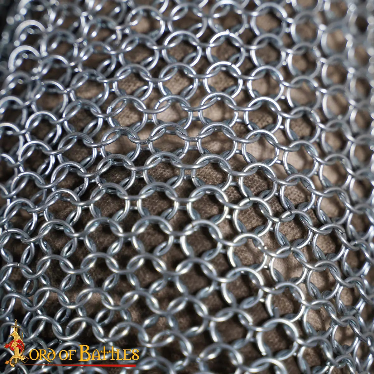 Cota de malla (hauberk) - anillas 10 mm, 16 gauge, acero - imagen 6