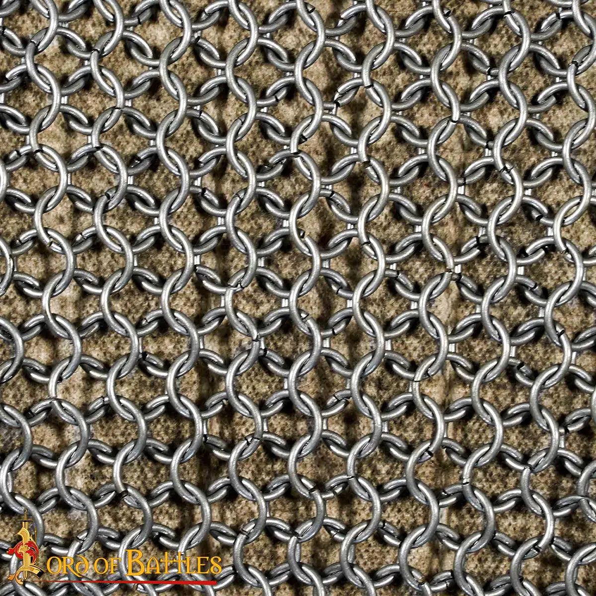Cota de malla (hauberk) 9 mm — acero de muelle calibre 16 - imagen 5