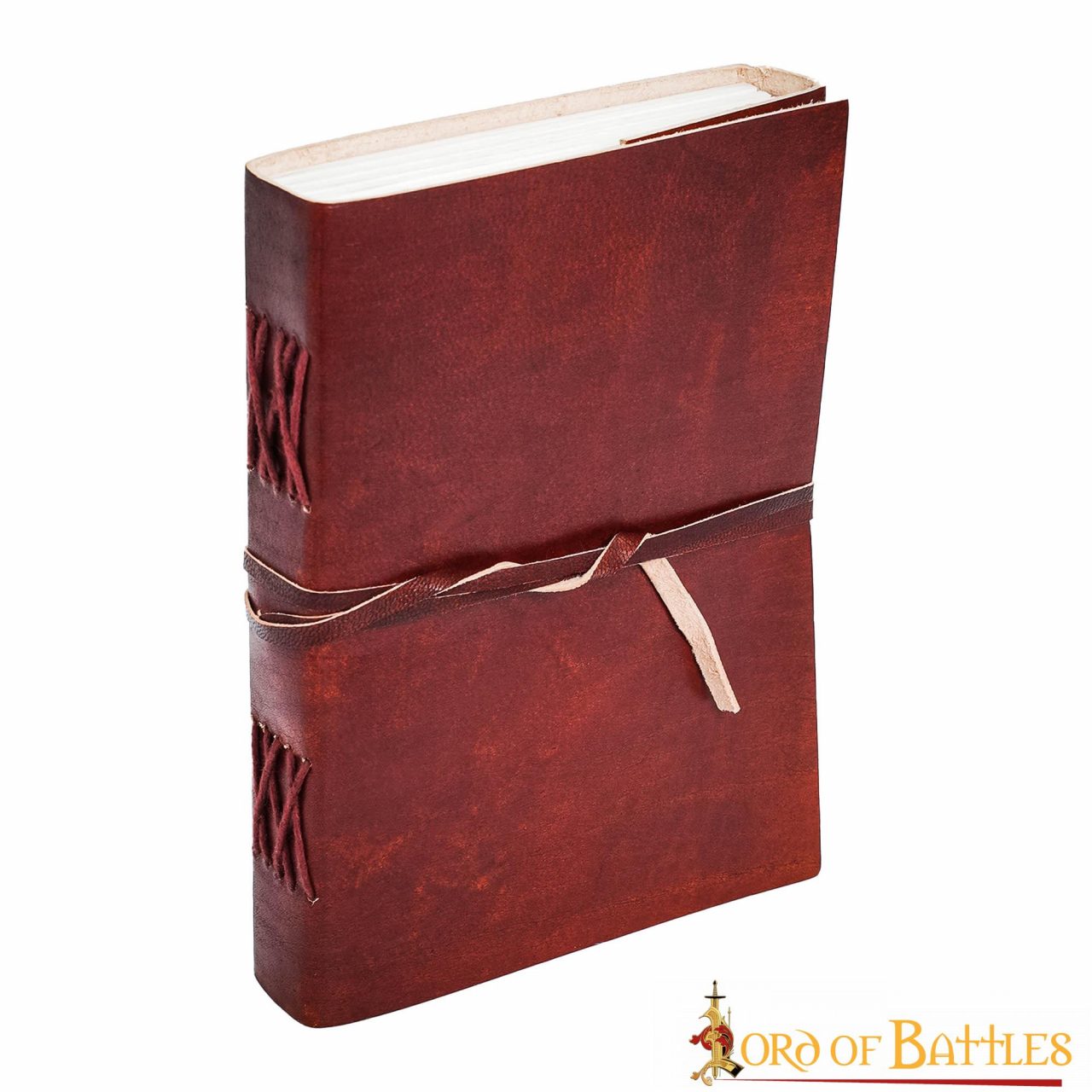 Imagen única de: Medieval Leather Wrap Journal - Cuaderno Artesanal con Cierre de Corbata