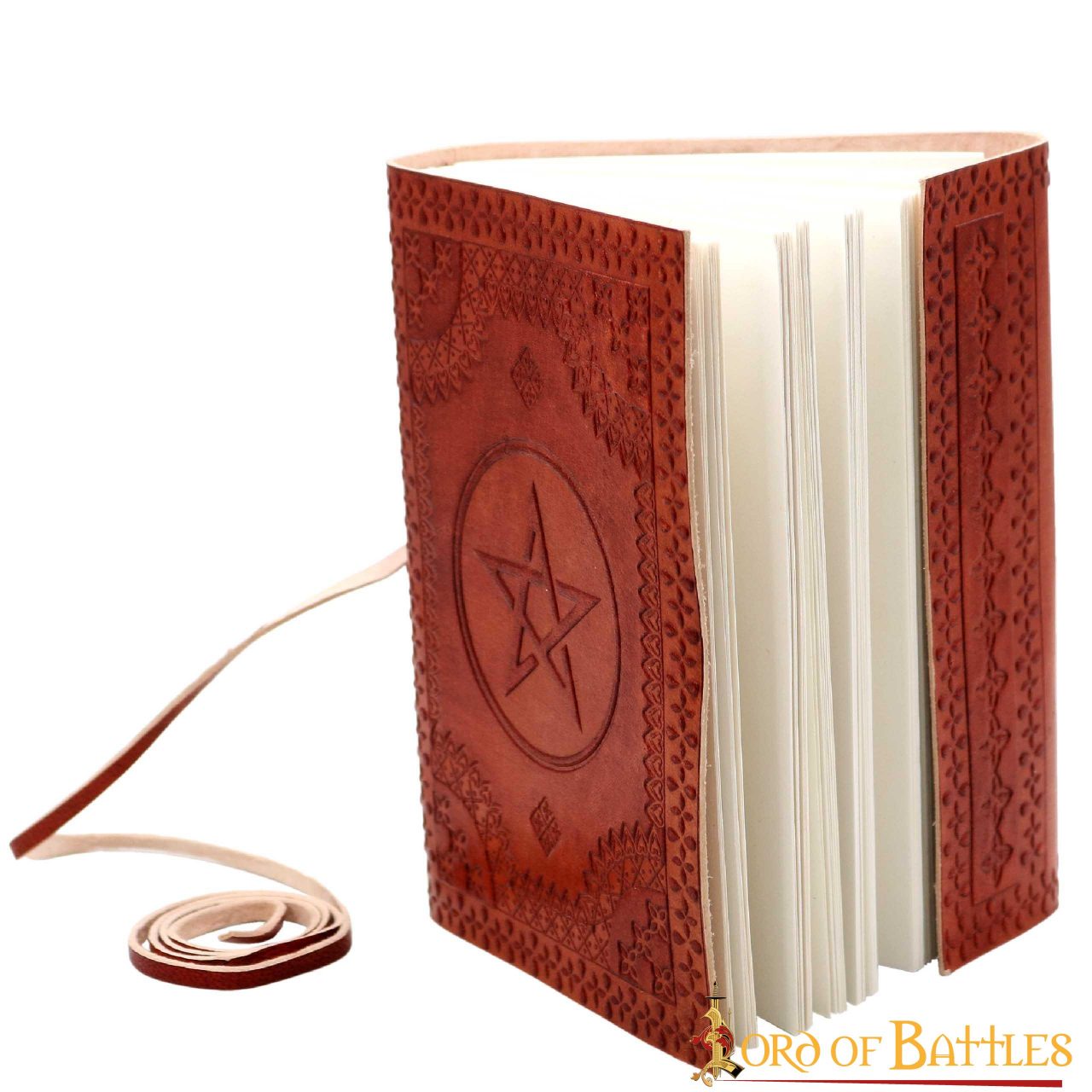Imagen única de: Diario medieval de piel genuina con pentagrama - imagen 2