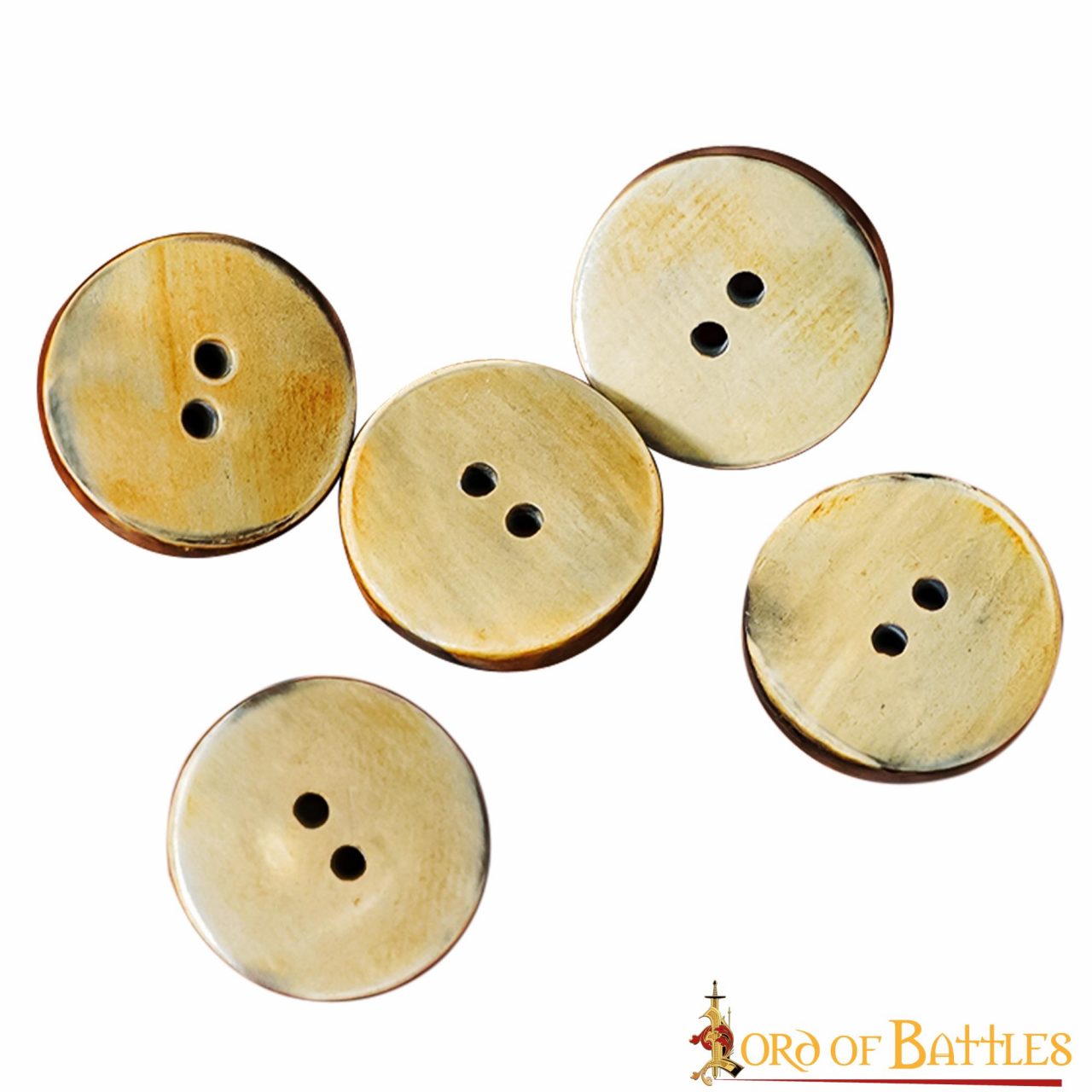 Imagen única de: Set de 5 botones de cuerno de búfalo - imagen 2