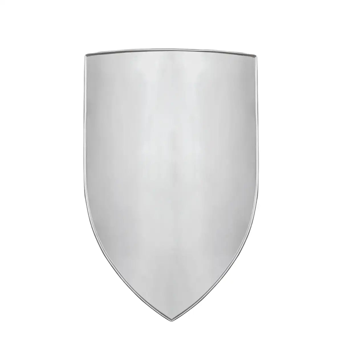 Escudo medieval tipo heater en acero 18-gauge para personalizar