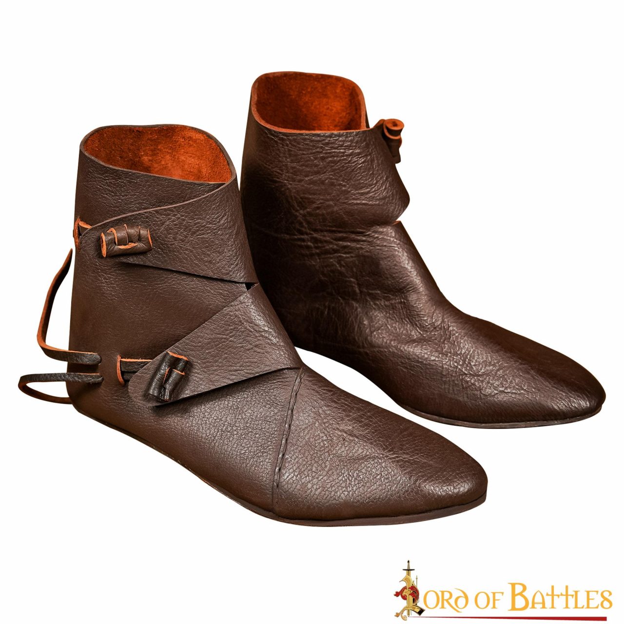 Botas tobilleras vikingas Jorvik de cuero - imagen 9