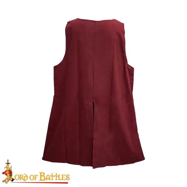 Tabardo medieval de lona de algodón 220 g/m² con cruz
