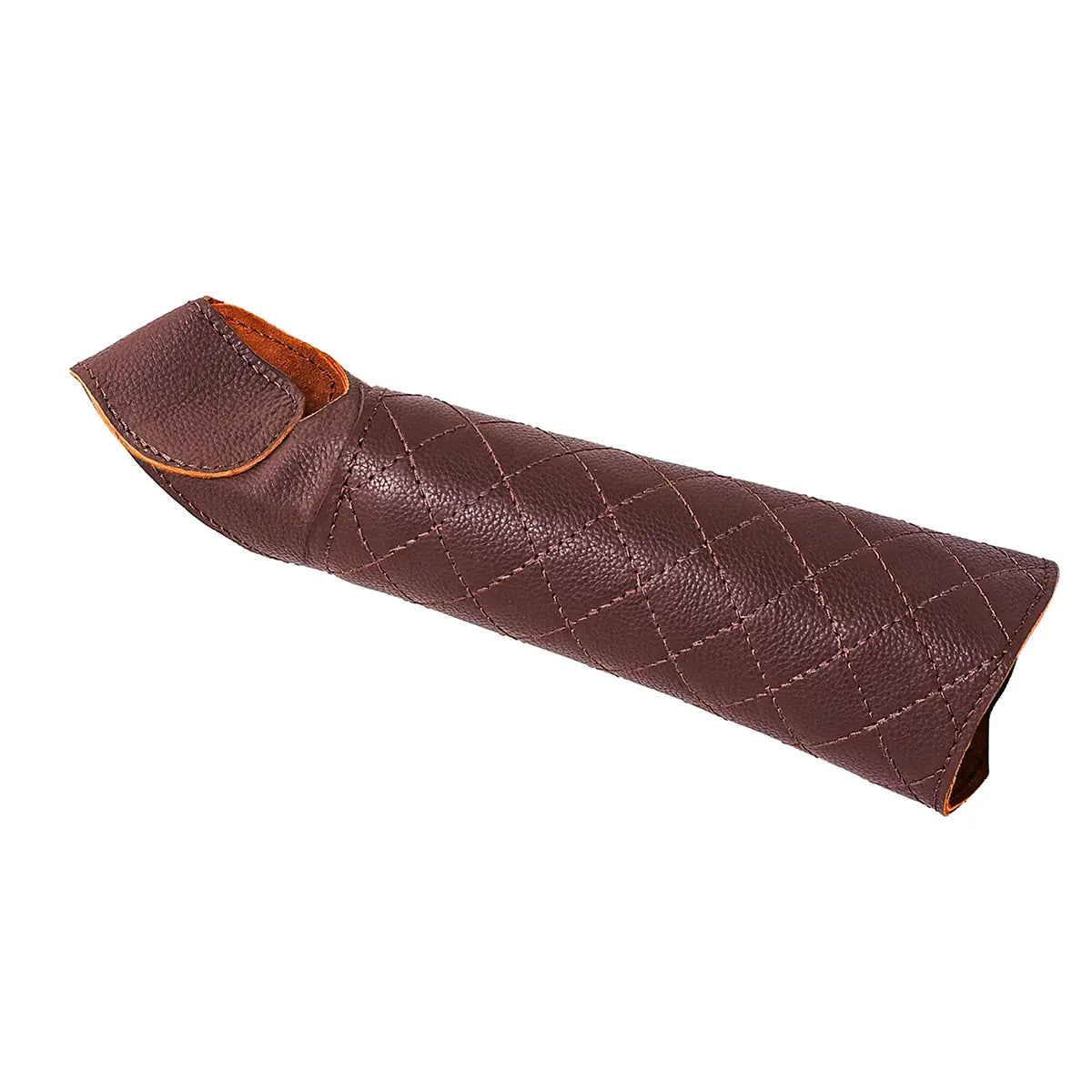 Brazal de cuero acolchado para arquería con protector de pulgar