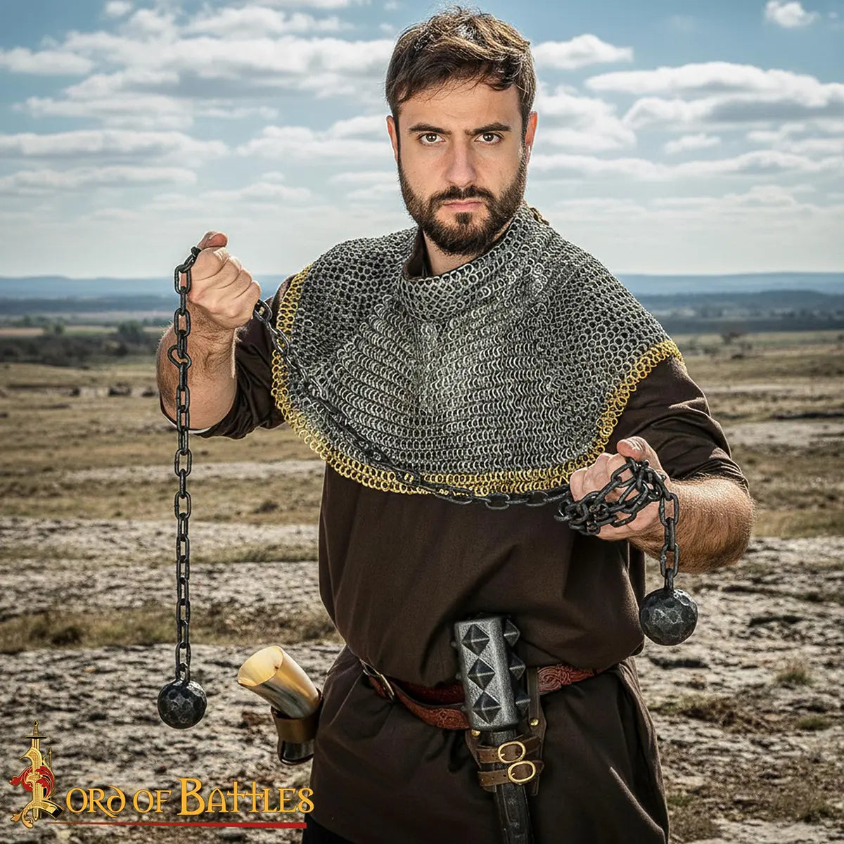 Martillo meteórico medieval de acero forjado a mano - imagen 2