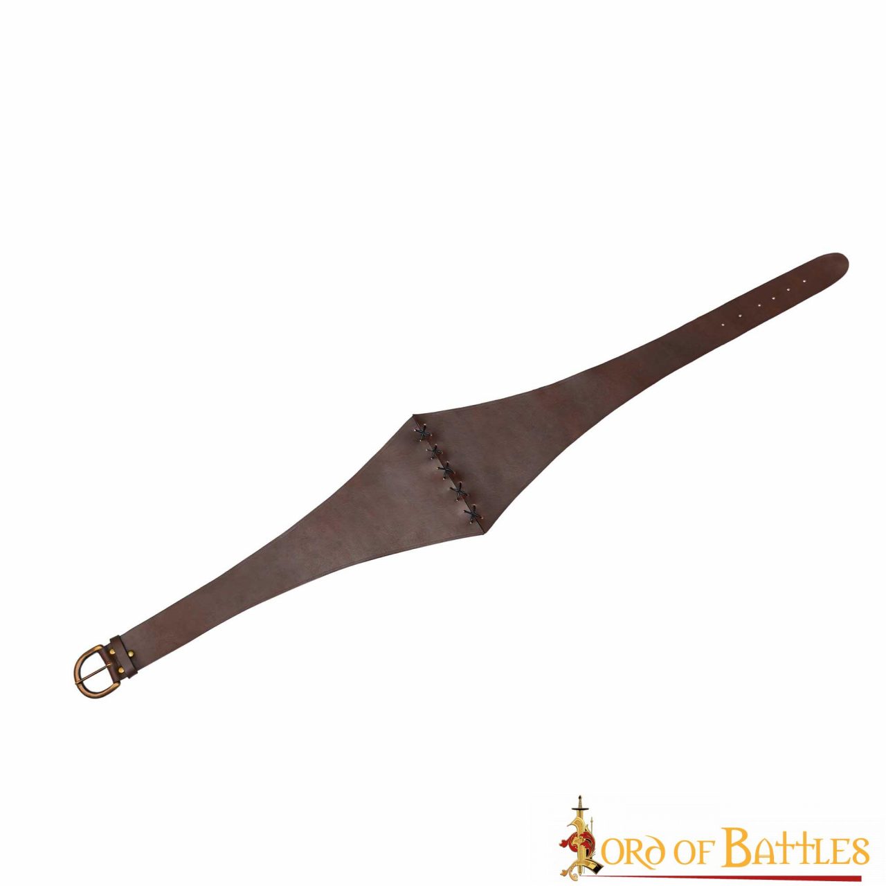 Cinturón medieval de cuero para LARP y cosplay