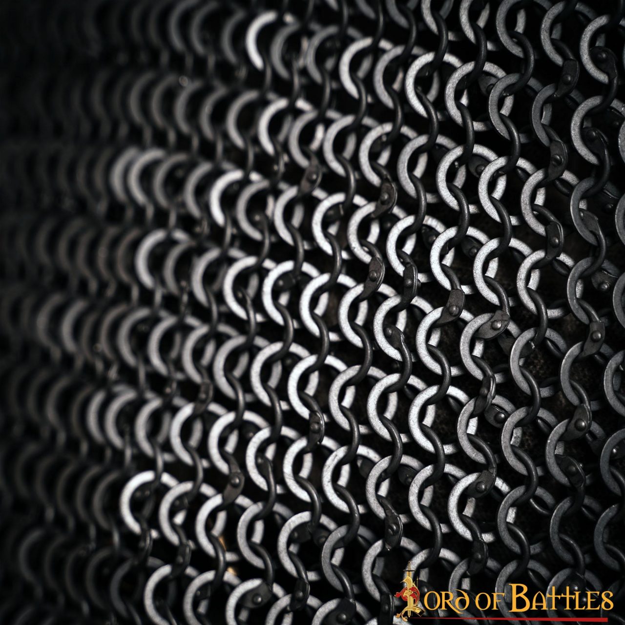 Cota de malla (hauberk) 9 mm en acero calibre 18 - imagen 8