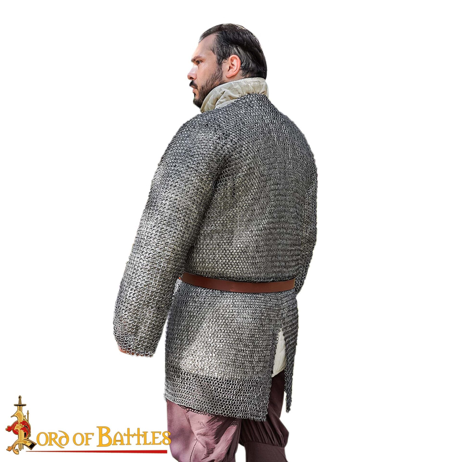 Hauberk (cota de malla) 8 mm — anillos remachados, acero calibre 18 - imagen 7