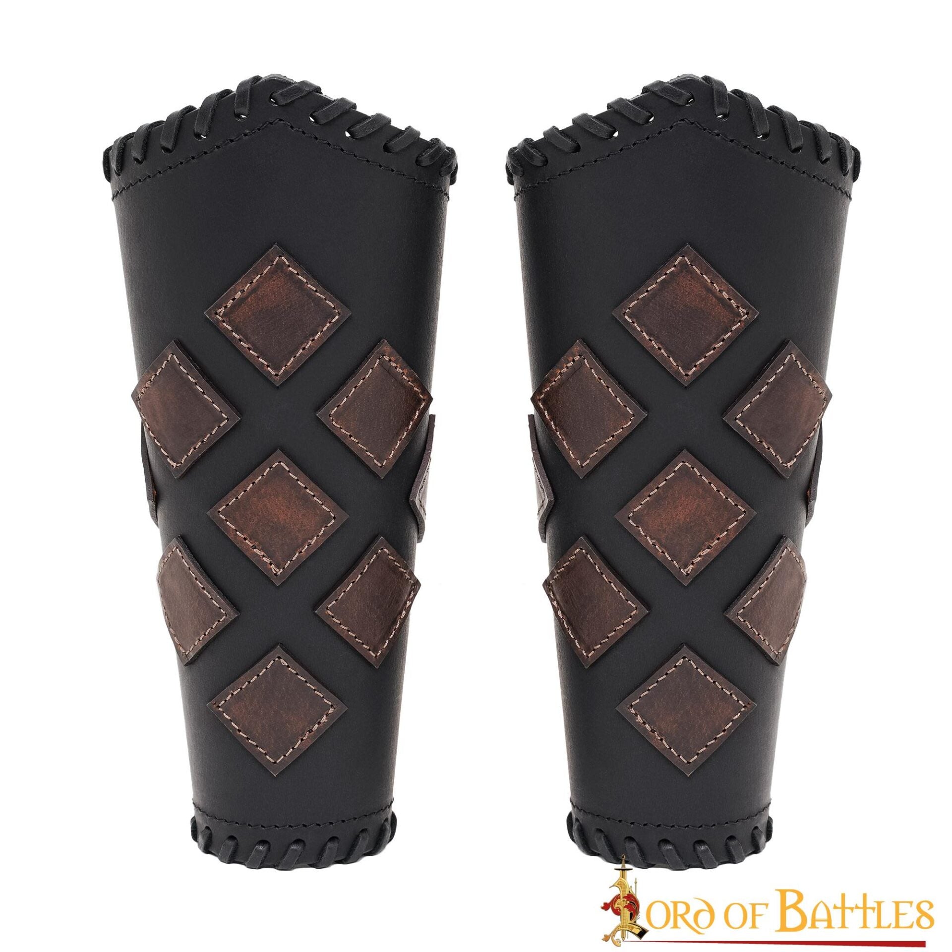 Brazales de cuero artesanal para LARP y cosplay - imagen 8