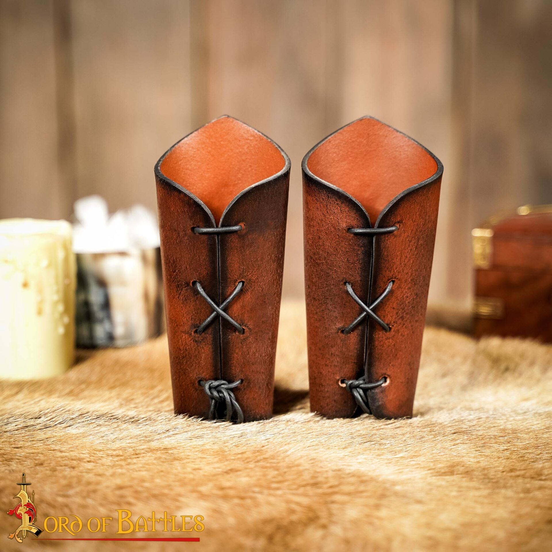 Brazales de cuero con motivo del Árbol de Gondor - imagen 12