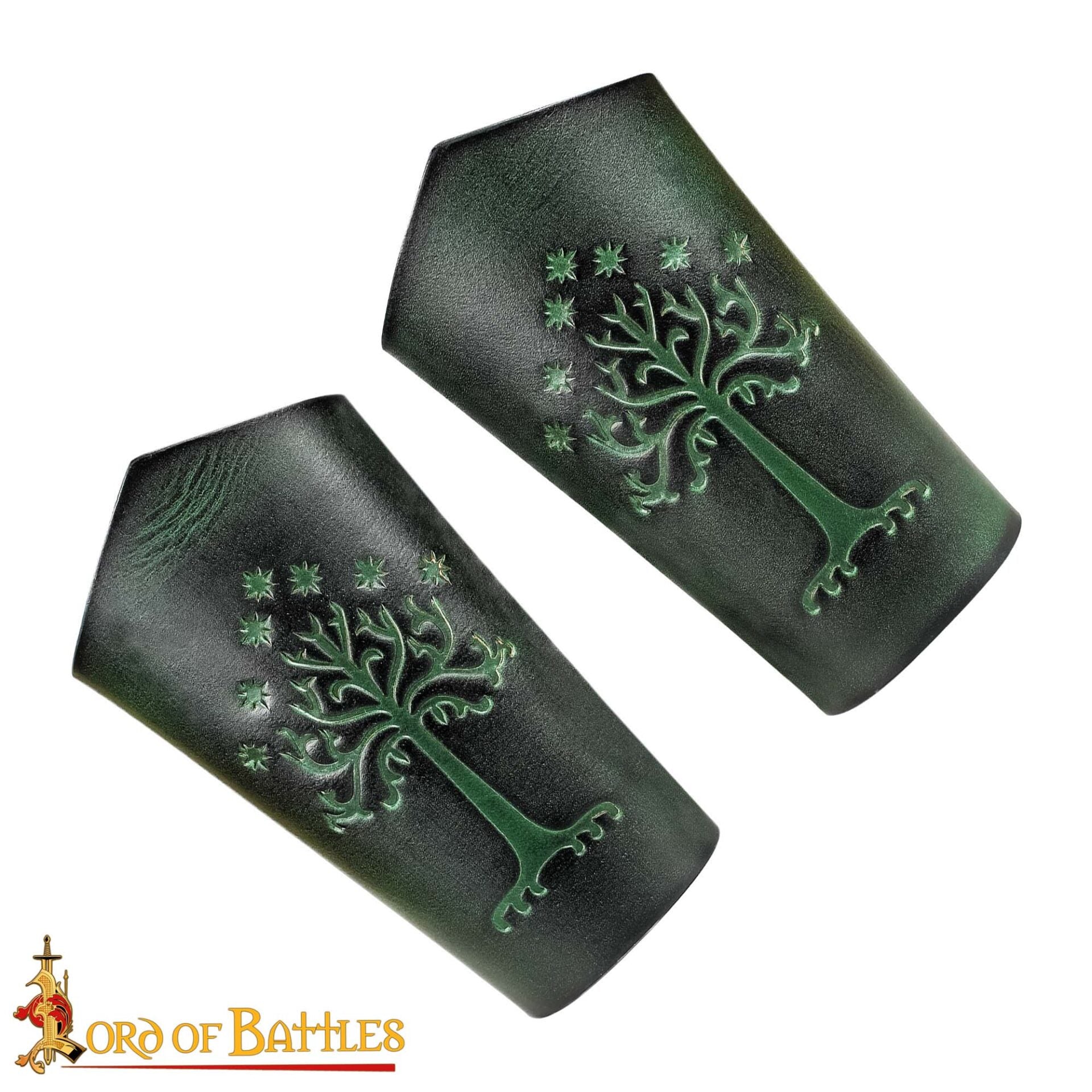Brazales de cuero con motivo del Árbol de Gondor - imagen 13