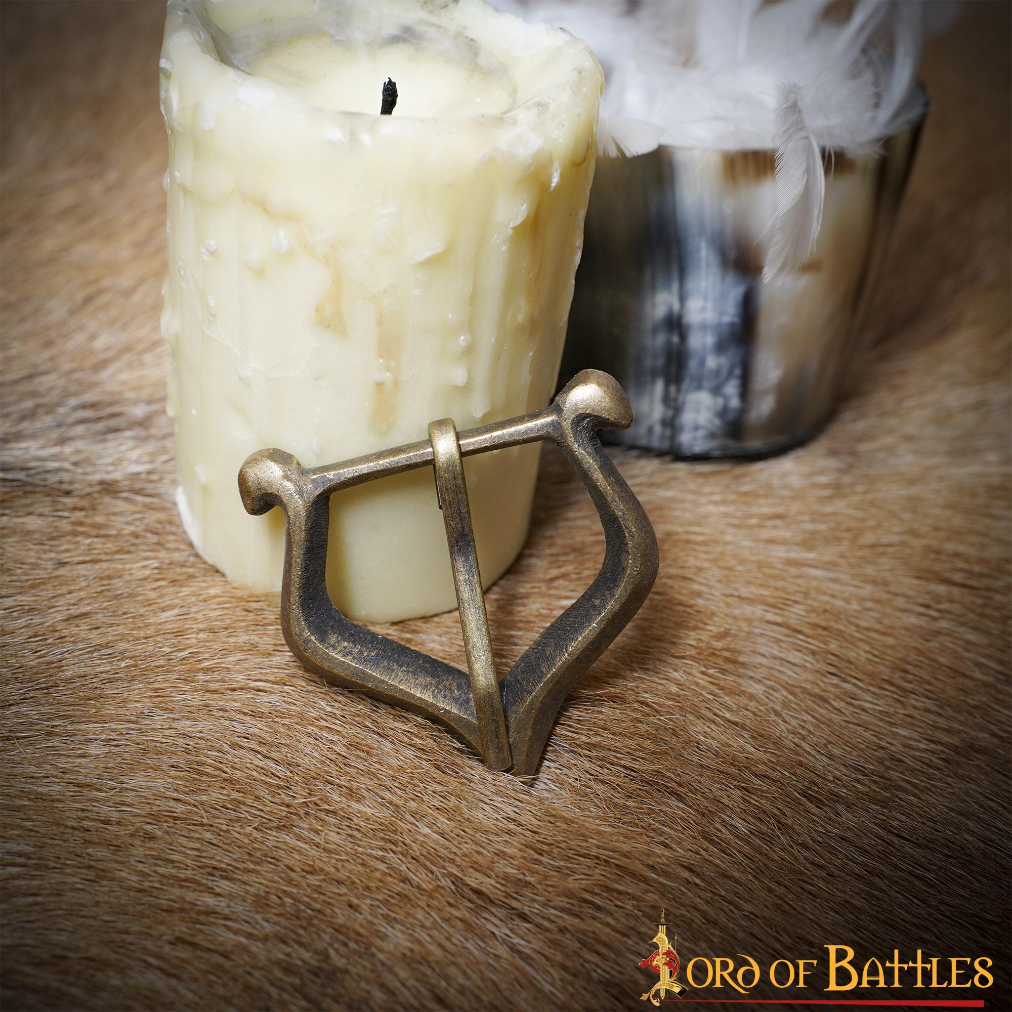 Imagen única de: Juego de 3 hebillas de cinturón de latón, estilo medieval tardío - imagen 6