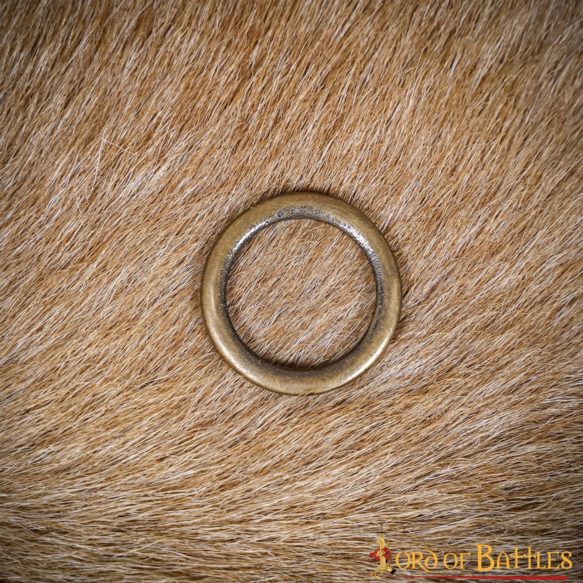 Imagen única de: Juego de 5 hebillas anilla para cinturón - latón envejecido - imagen 5