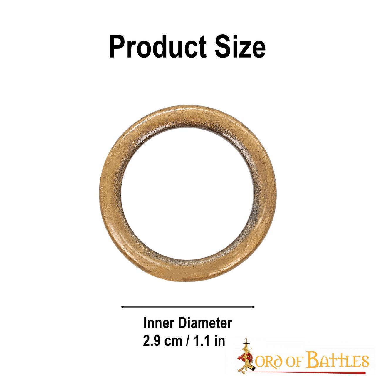 Imagen única de: Hebilla Anillo Latón Antiguo Lazo Cinturón Accesorio Funcional Juego de 5 Piezas