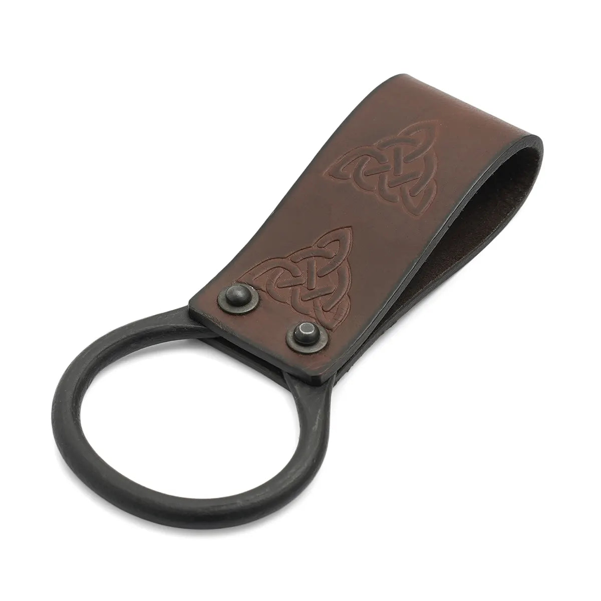 Porta hacha vikingo en cuero genuino con nudo celta - imagen 5