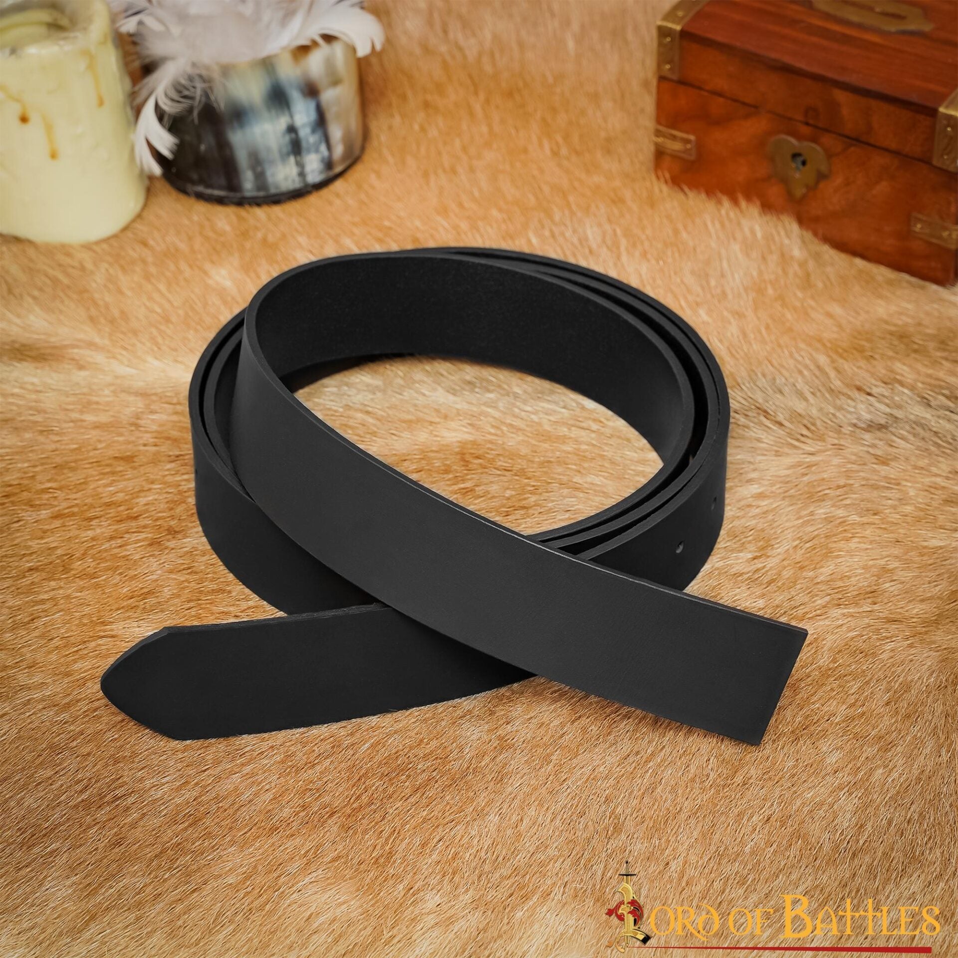 Imagen única de: Cinturón de cuero hecho a mano 3,8 cm personalizable