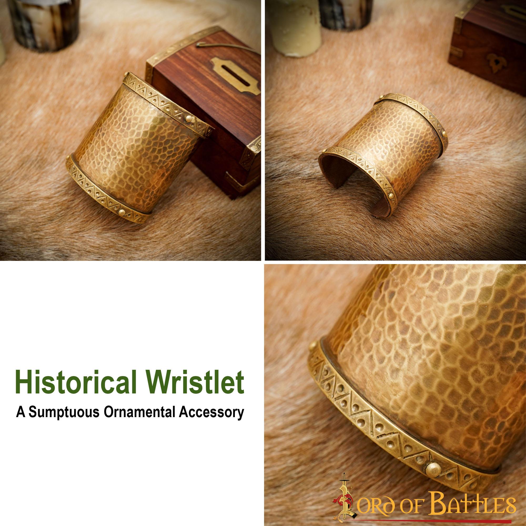 Imagen única de: Brazalete ornamental histórico de latón macizo - imagen 5