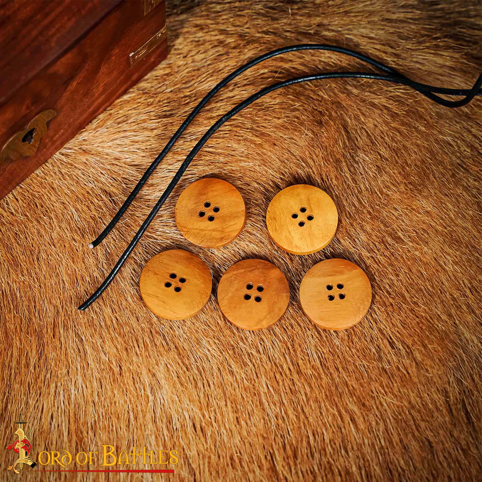 Imagen única de: Set de 5 botones artesanales de madera - imagen 6