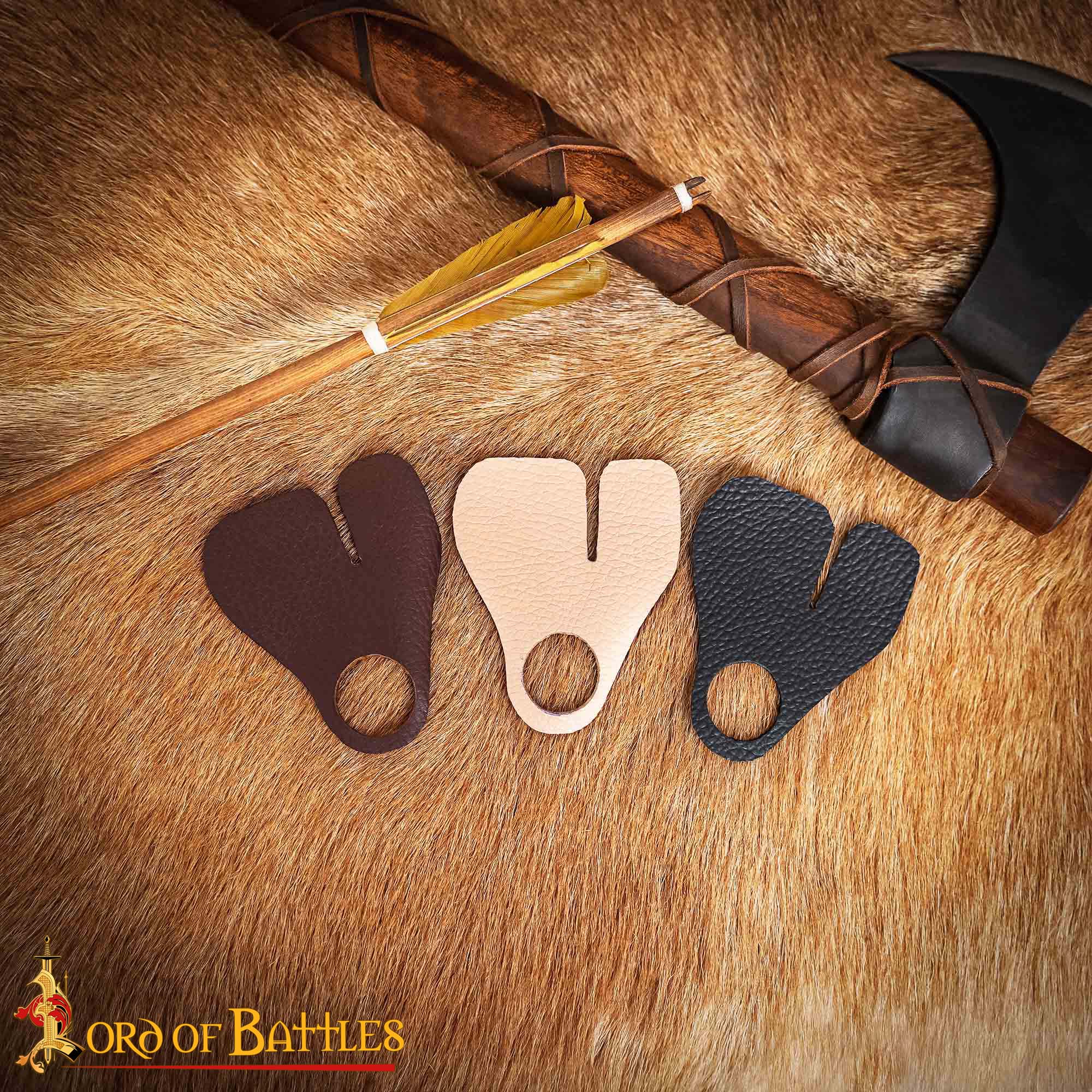 Imagen única de: Protectores de dedos para tiro con arco en cuero - Set de 3 - imagen 5
