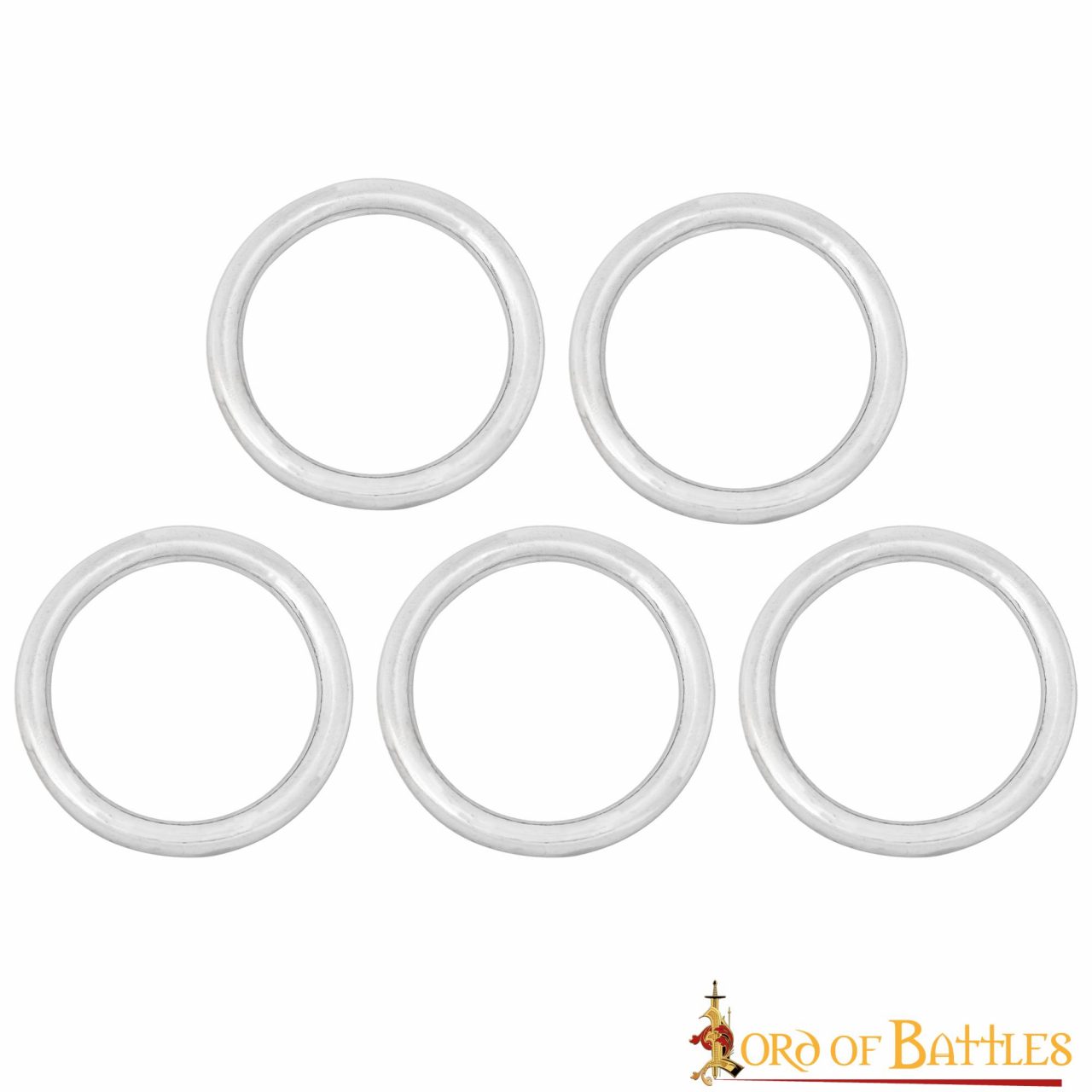 Imagen única de: Juego de 5 aros de acero recubiertos de níquel, 2 pulgadas - imagen 7