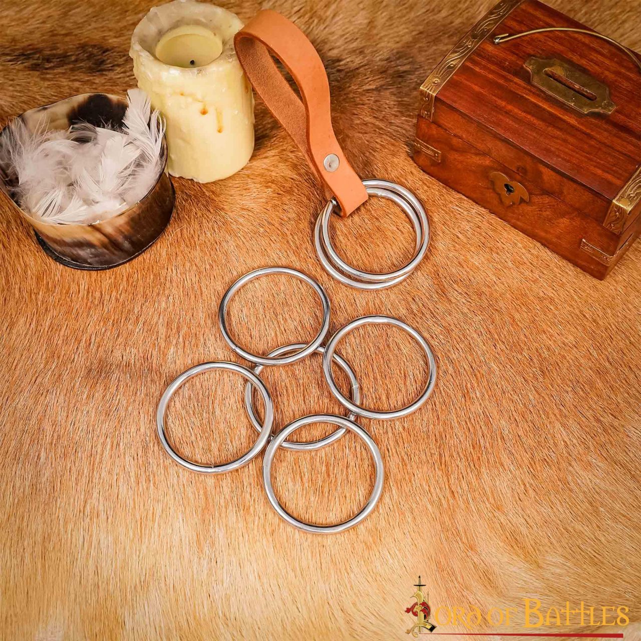 Imagen única de: Juego de 5 aros de acero recubiertos de níquel, 2 pulgadas - imagen 8