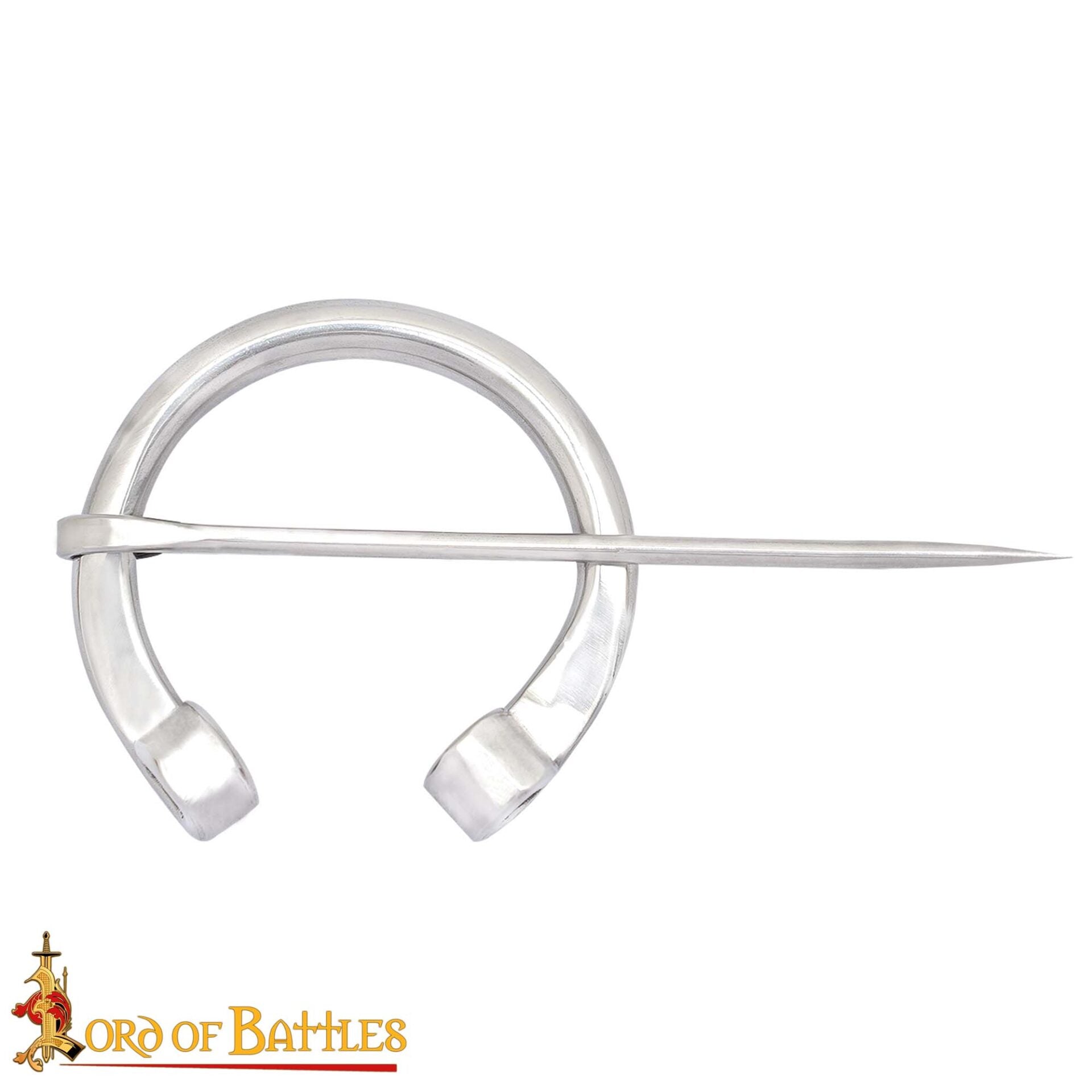 Fíbula penannular Ever-Bright de acero inoxidable — estilo Edad de Hierro y Medieval - imagen 20