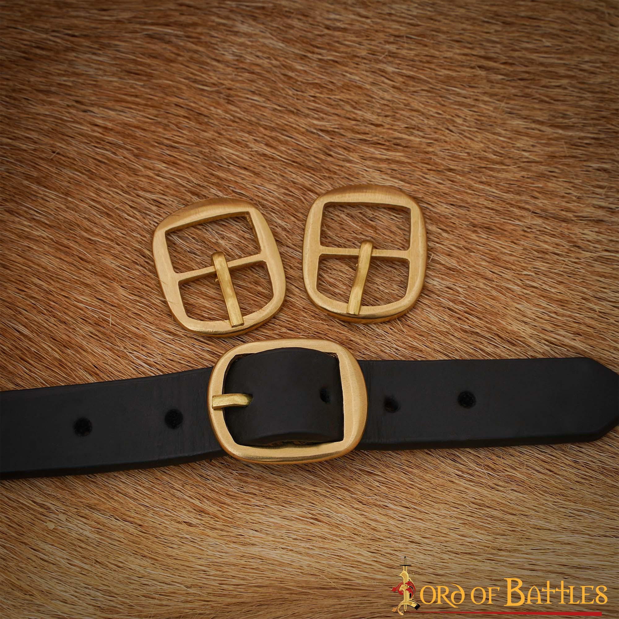 Imagen única de: Set de 3 hebillas medievales pequeñas de latón - imagen 4