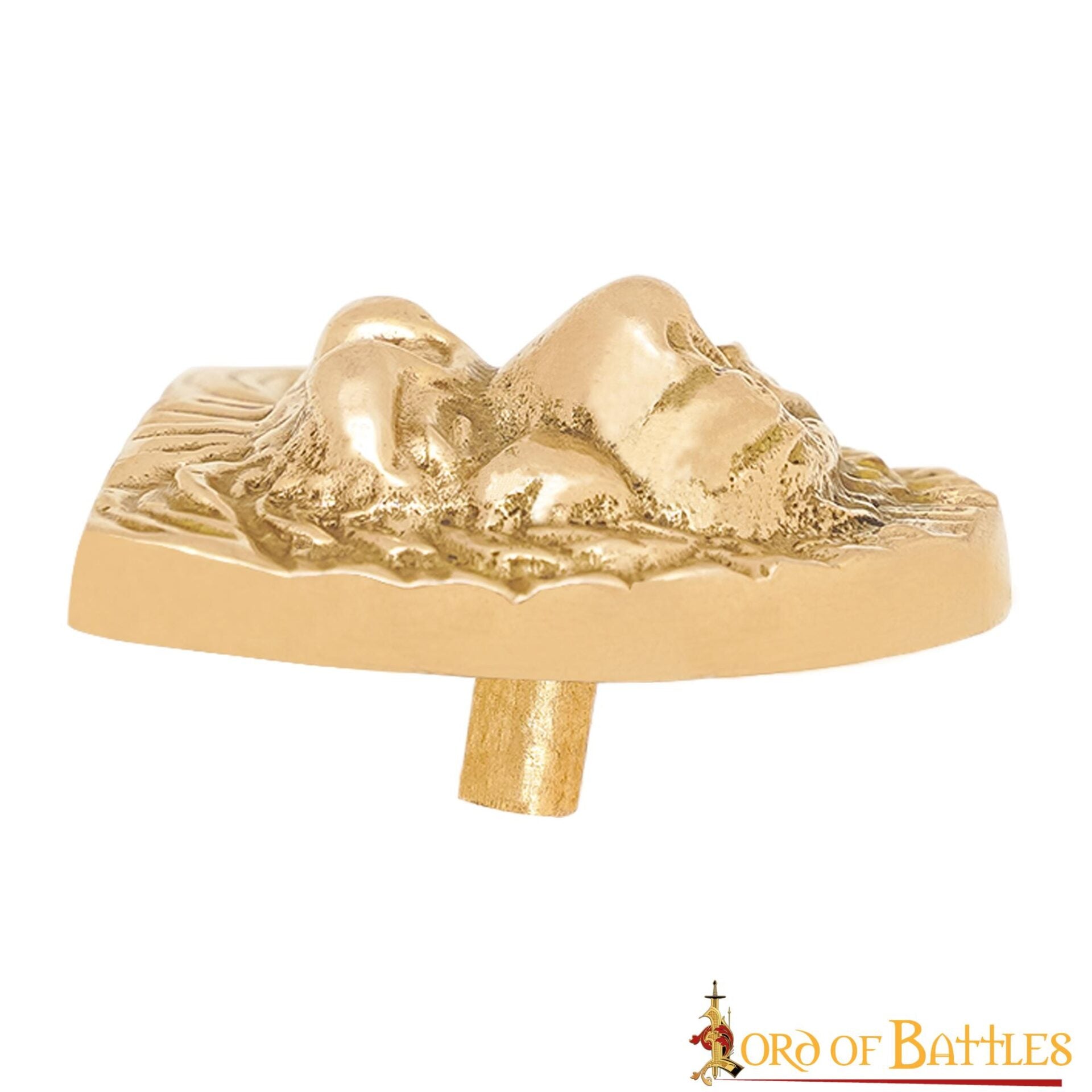 Adorno de Latón con Cabeza de León - León de Nemea de la Mitología Griega - Imagen 2