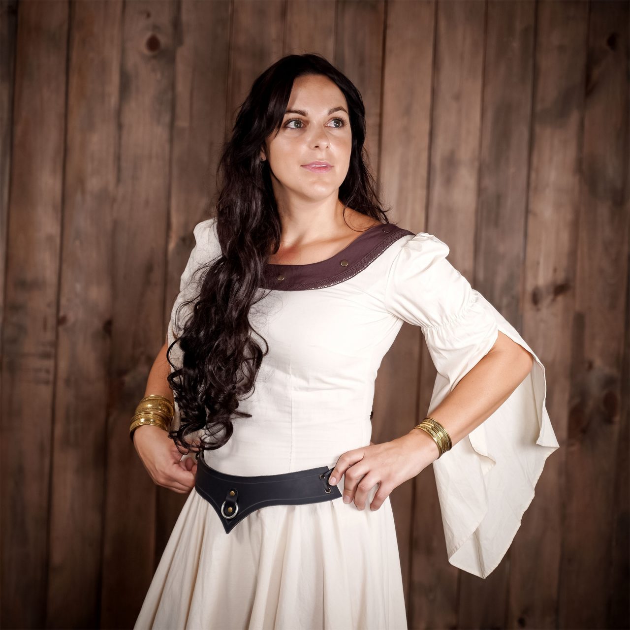Accesorio de cuero genuino con anilla de acero para LARP y cosplay - imagen 20