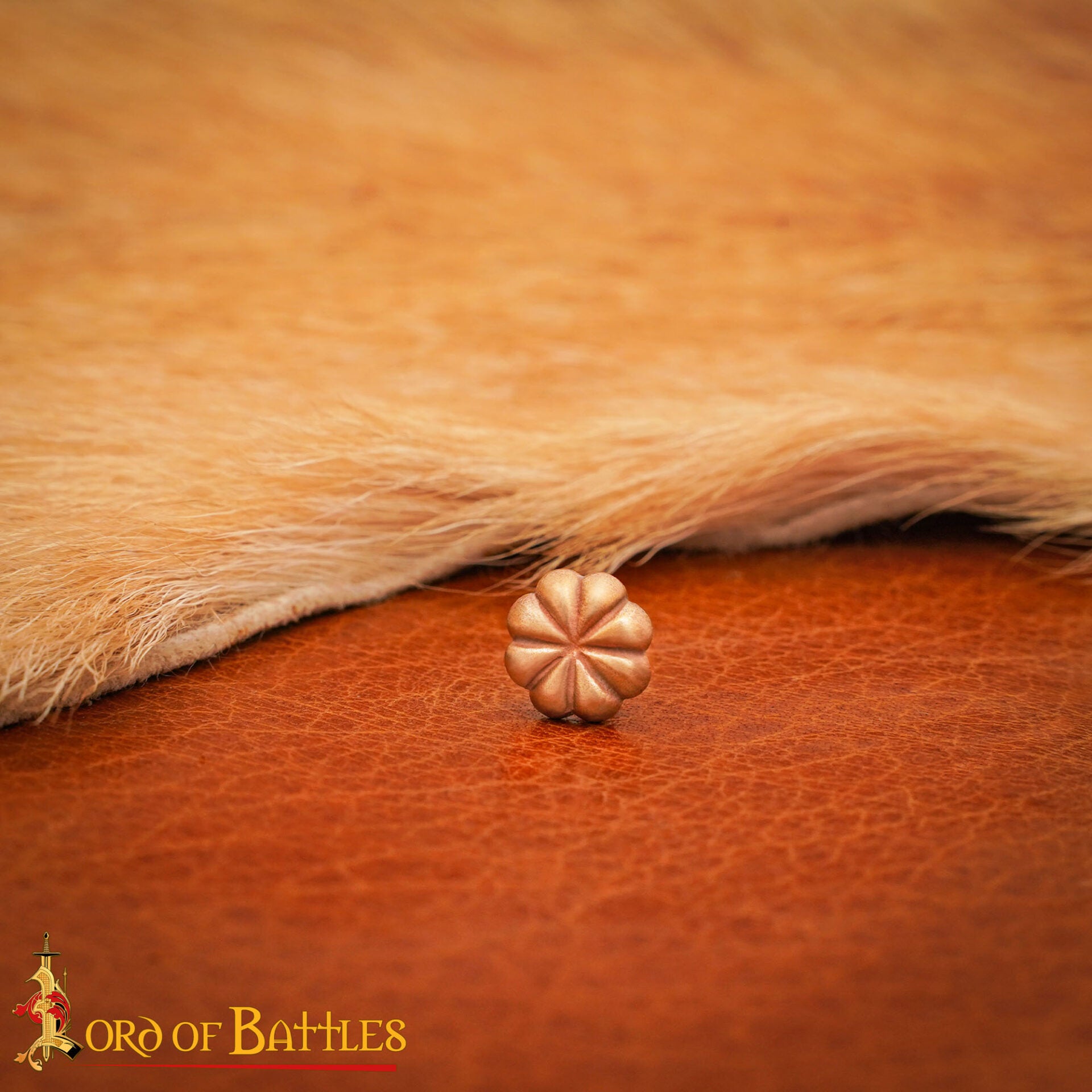 Juego de 5 adornos florales de bronce (cera perdida) - imagen 4