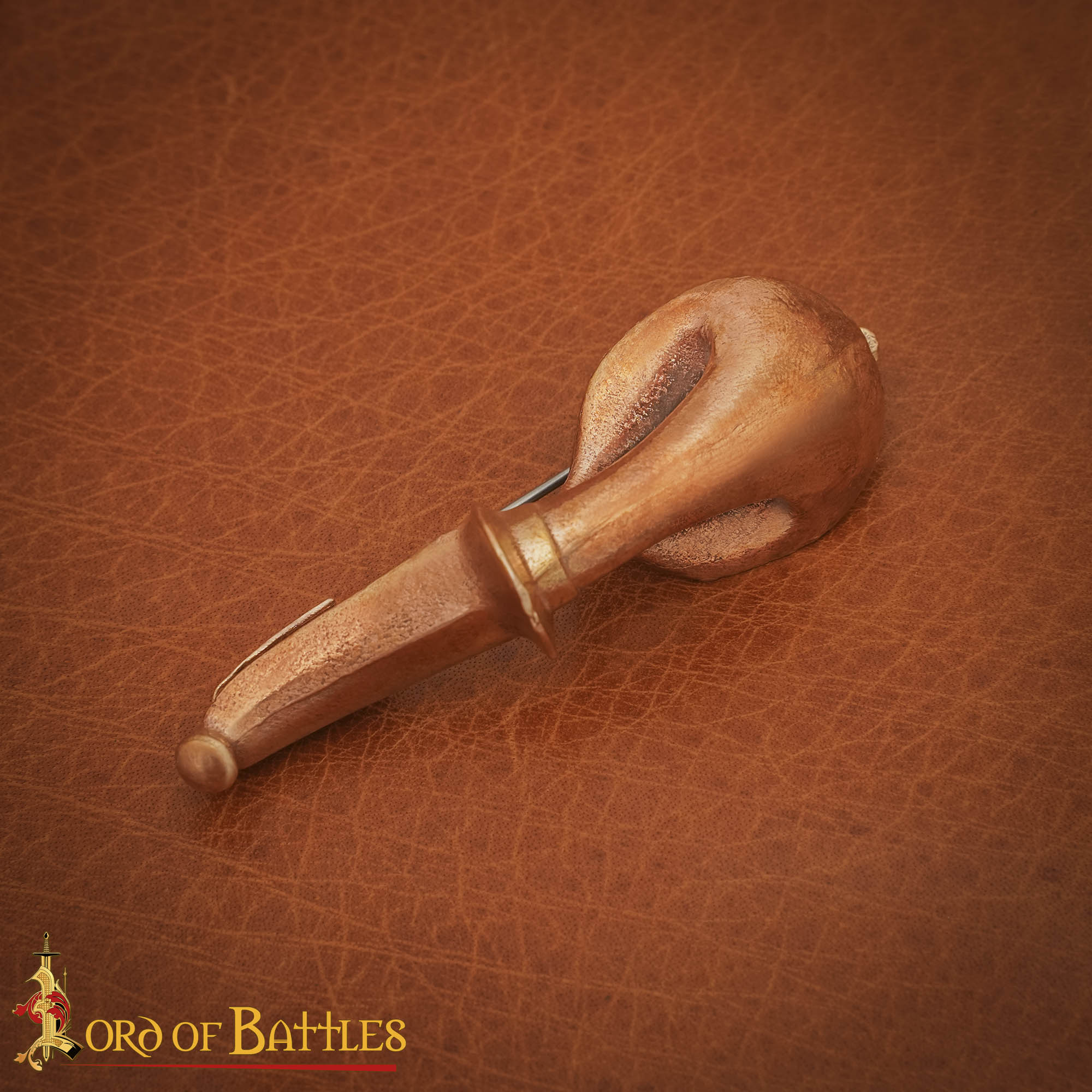 Fíbula romana siglo IV — botón bulboso en bronce fundido - imagen 11